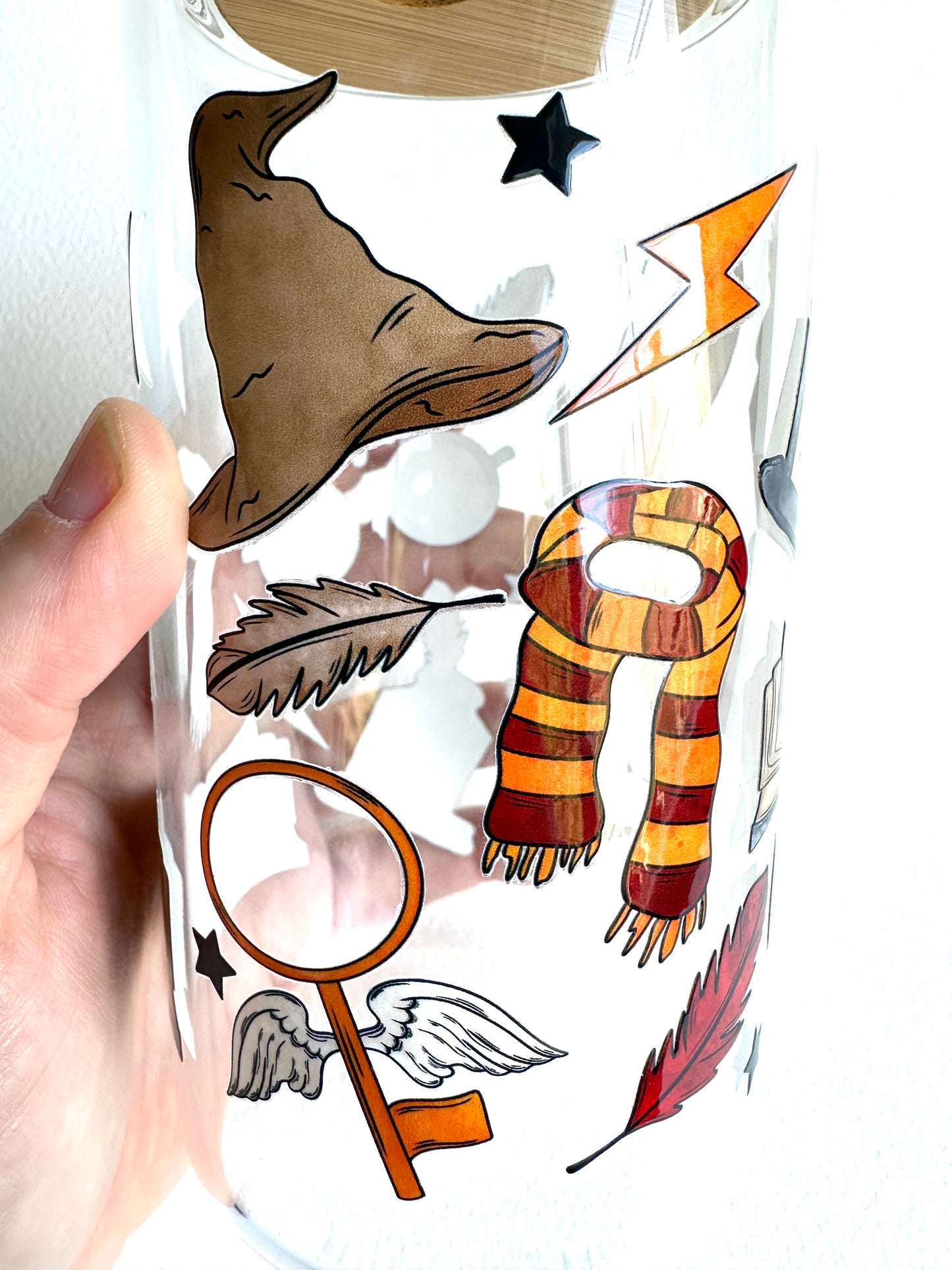 Wizardly Things 16 oz. Glass Cup
