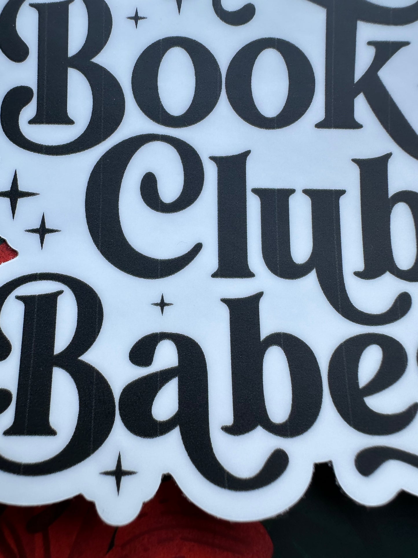 (Imperfection)—Book Club Babes Vinyl Sticker—FINAL SALE ITEM