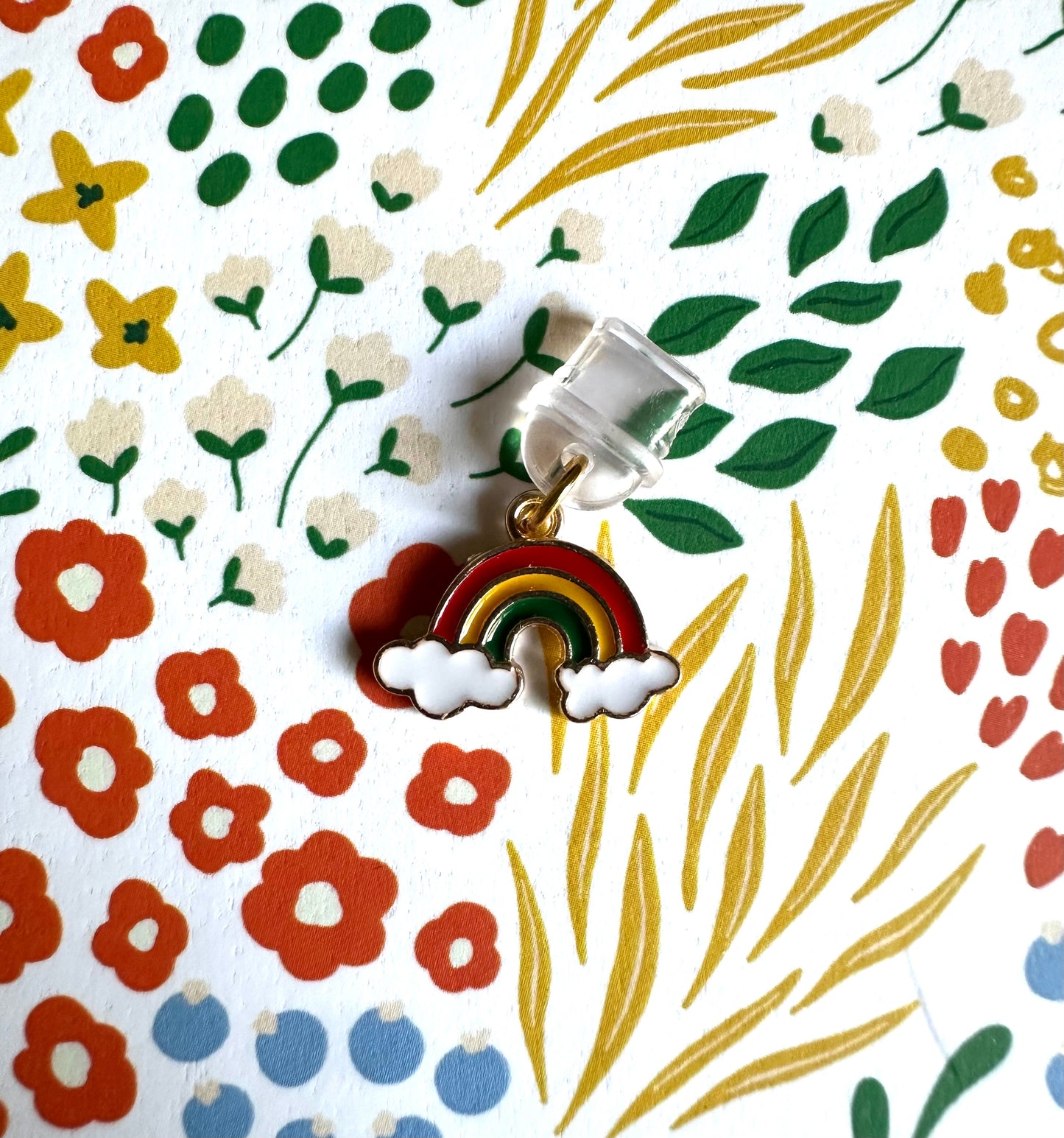 Simple Rainbow Kindle Dust Plug Charm