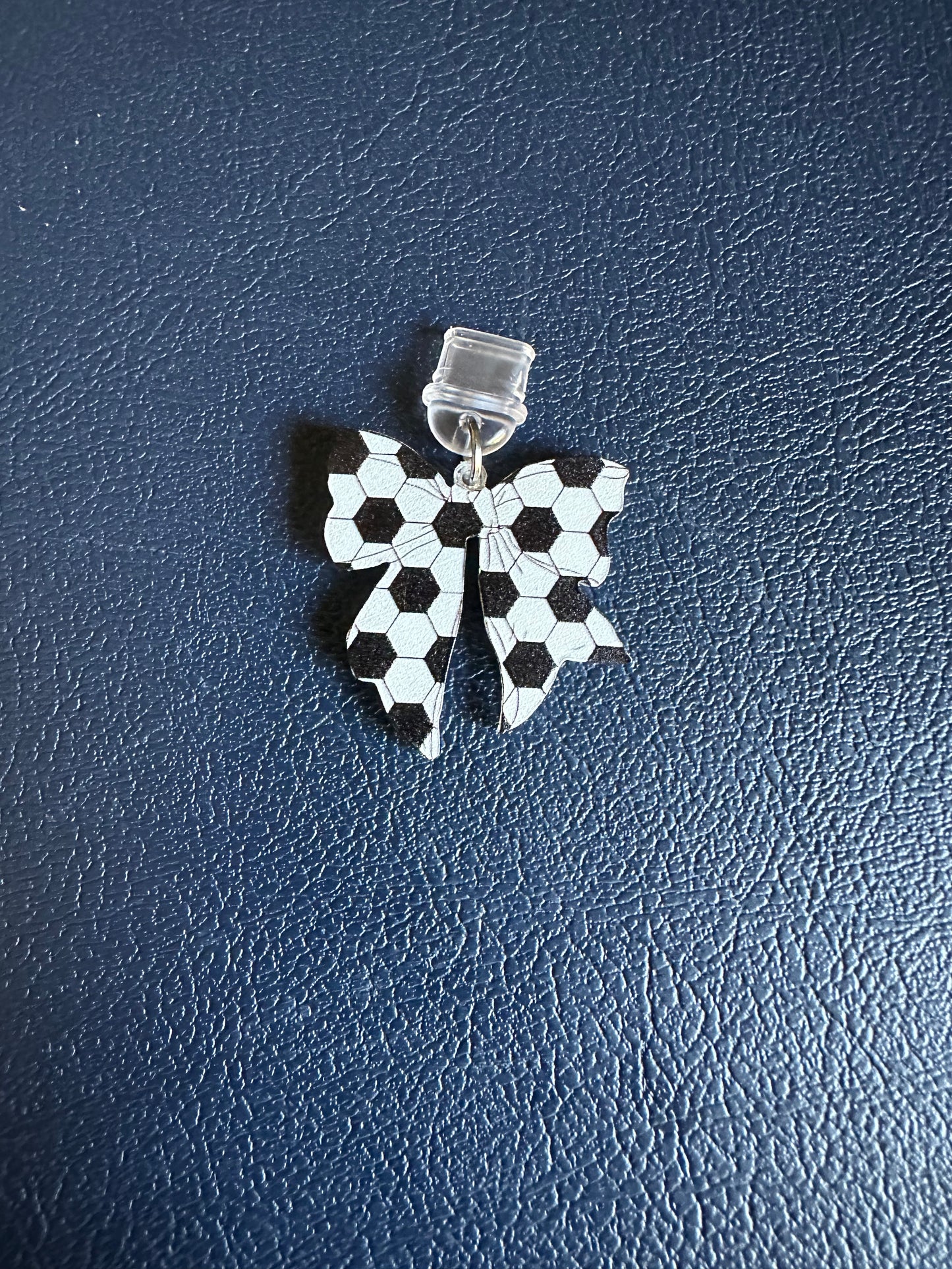 Coquette Sports Bow Device Charm