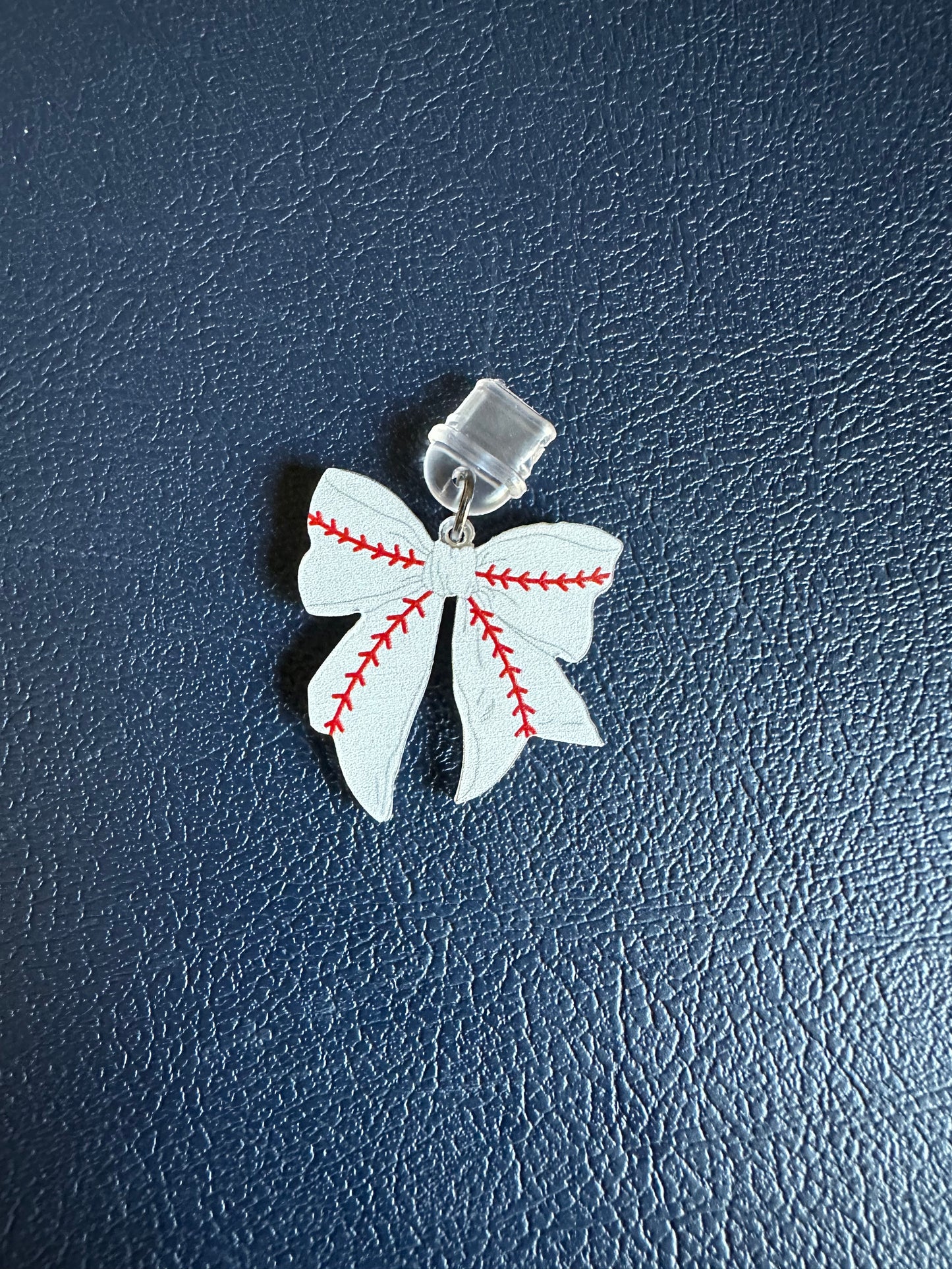Coquette Sports Bow Device Charm