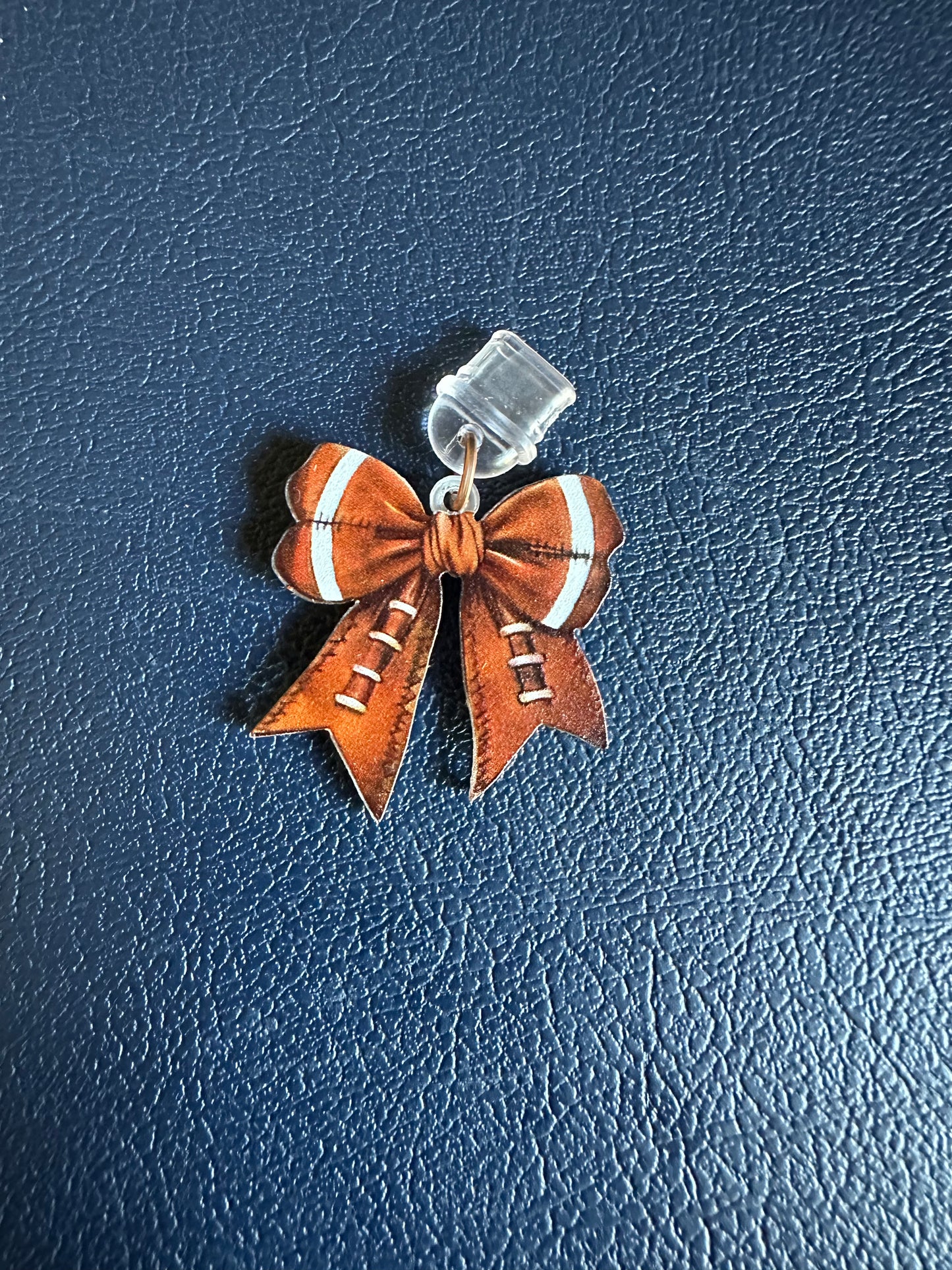 Coquette Sports Bow Device Charm