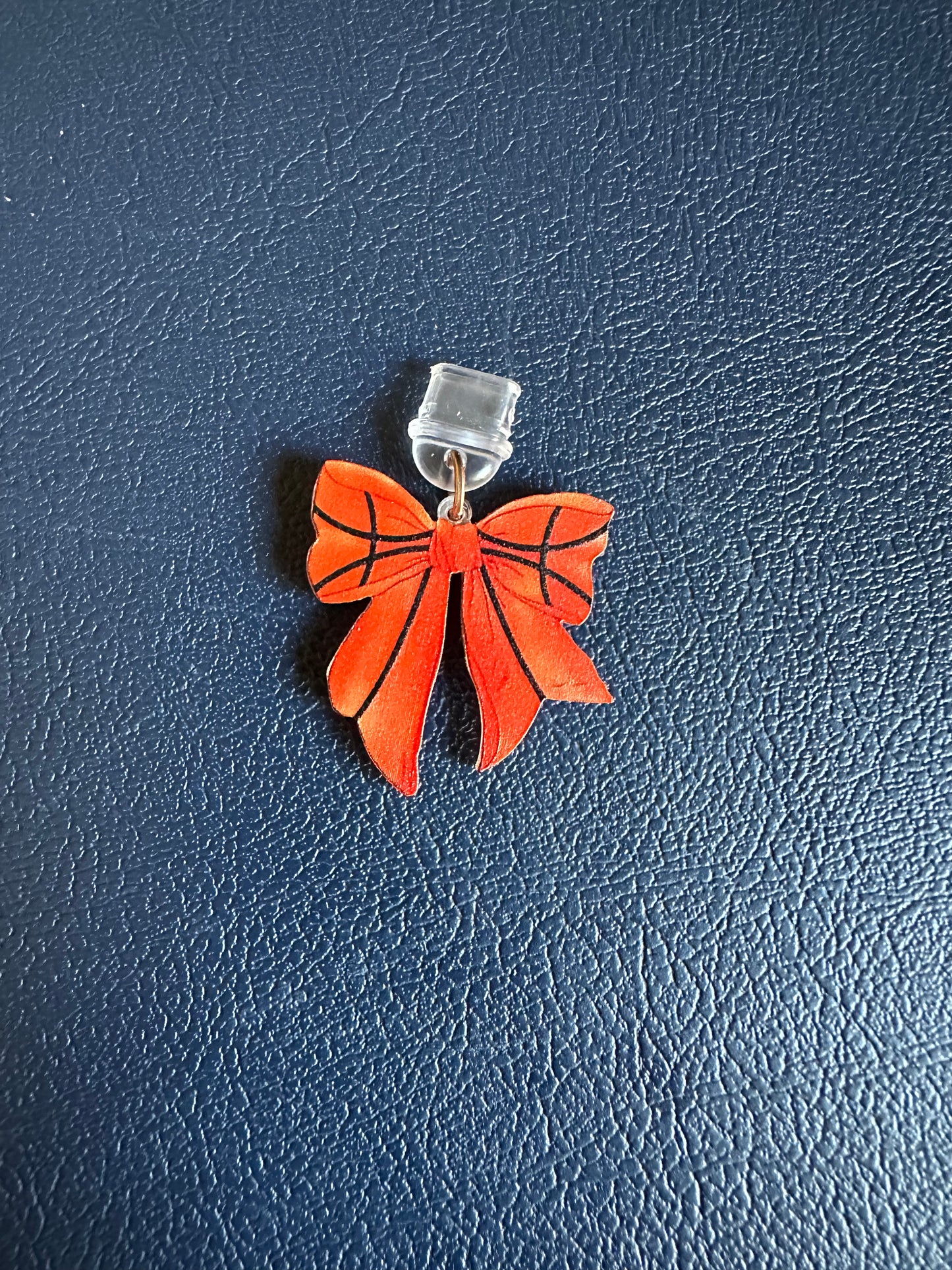 Coquette Sports Bow Device Charm