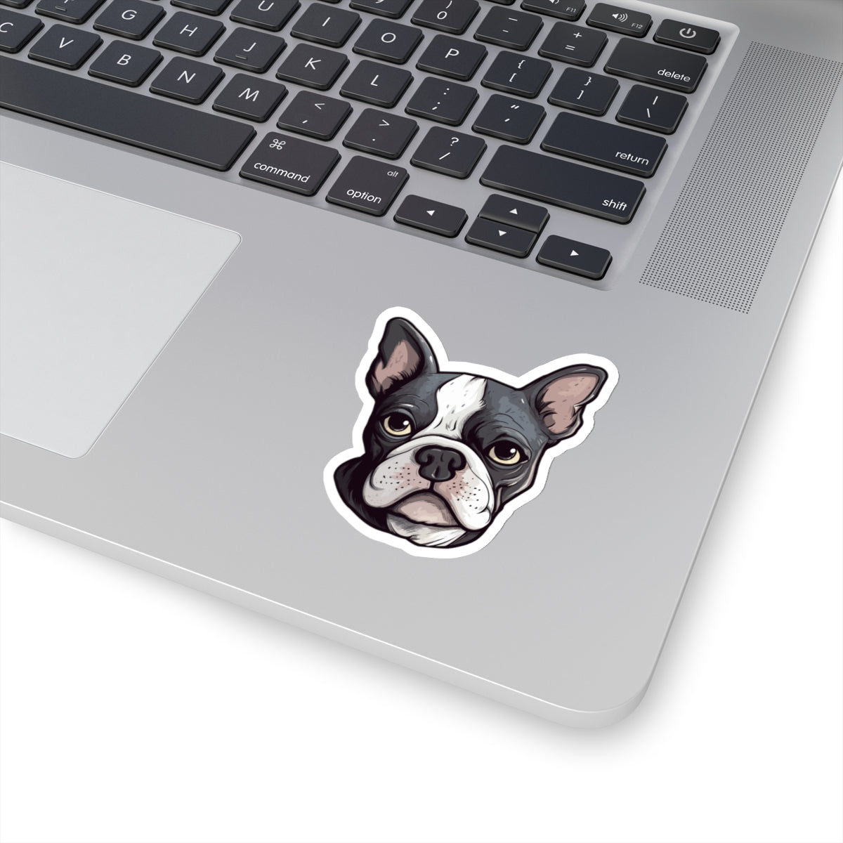 Boston Terrier Vinyl Sticker, 2.6" x 3"