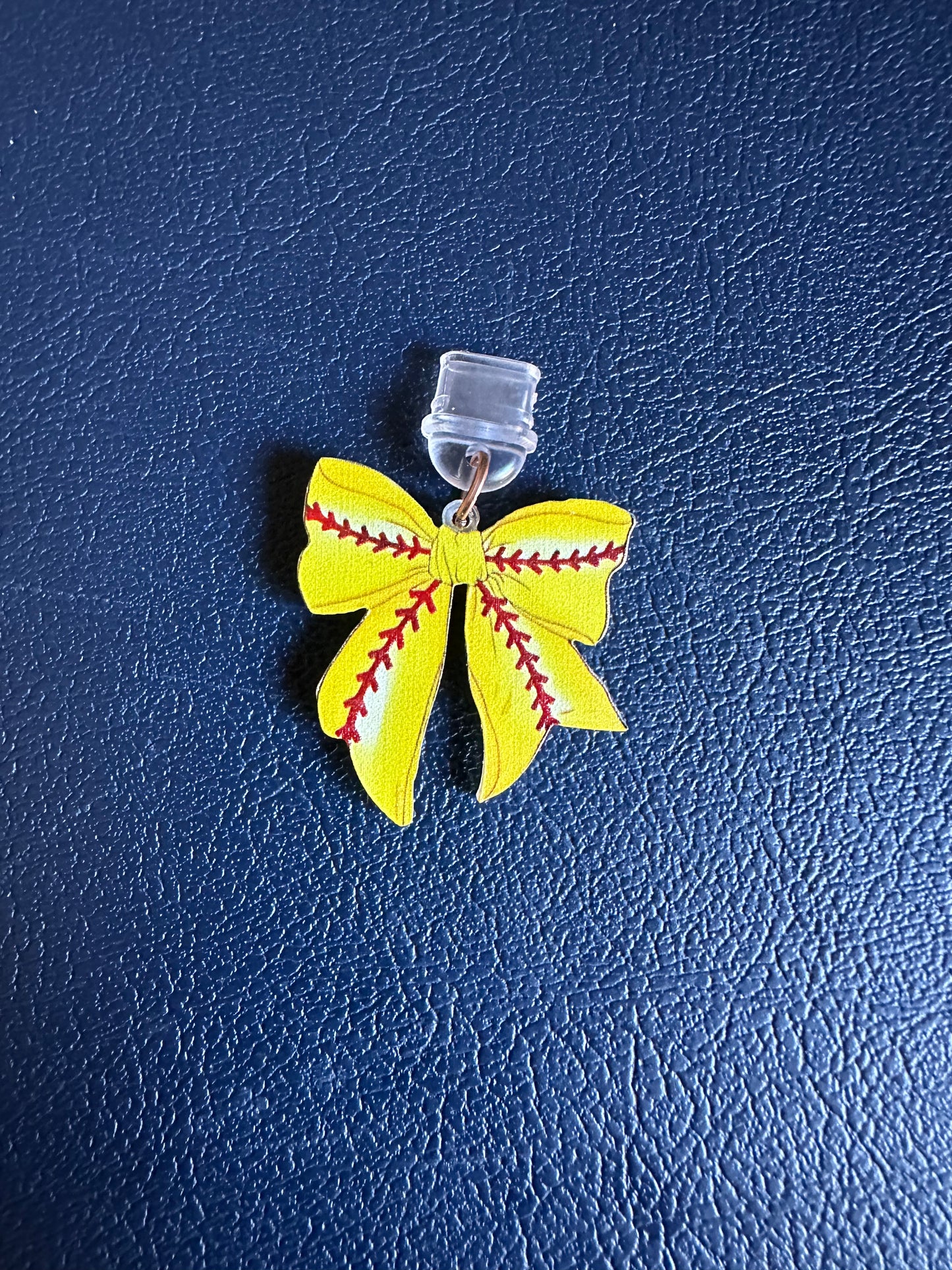 Coquette Sports Bow Device Charm
