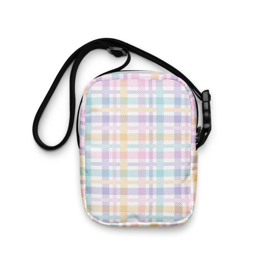 Pastel Plaid Crossbody Bag