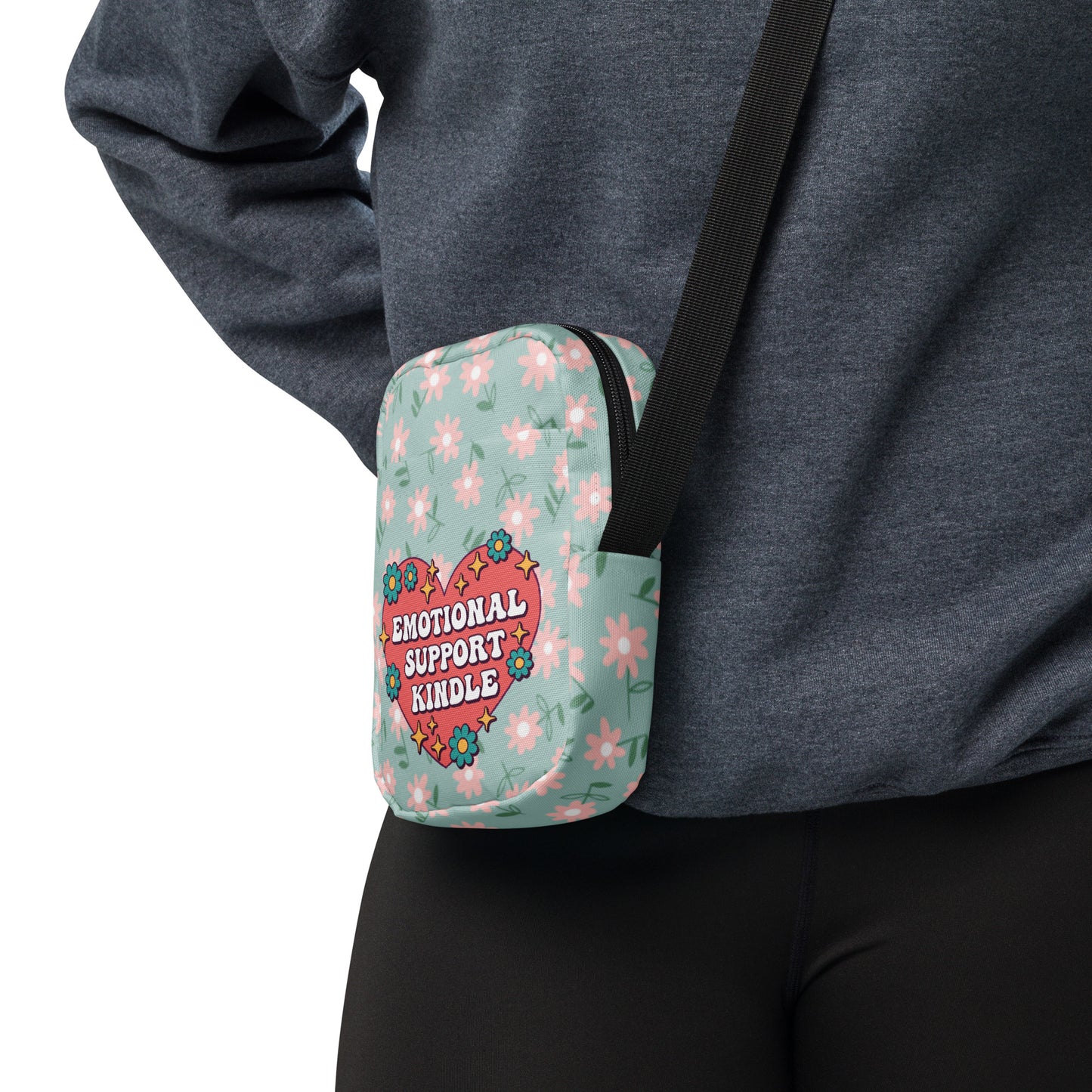 Emotional Support Kindle Crossbody Bag