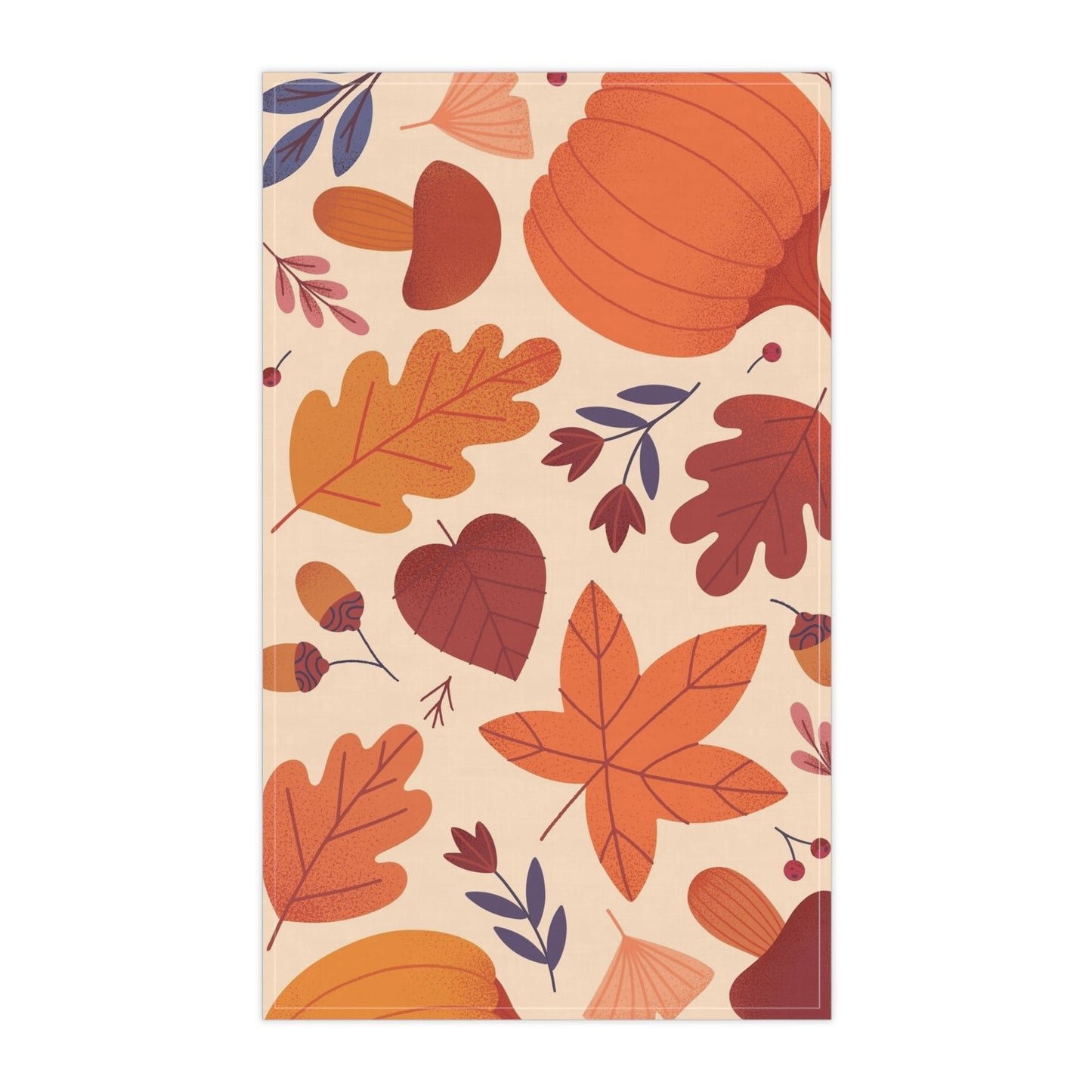 Autumn Leaves Tea Towel, 18" x 30" - Merry May