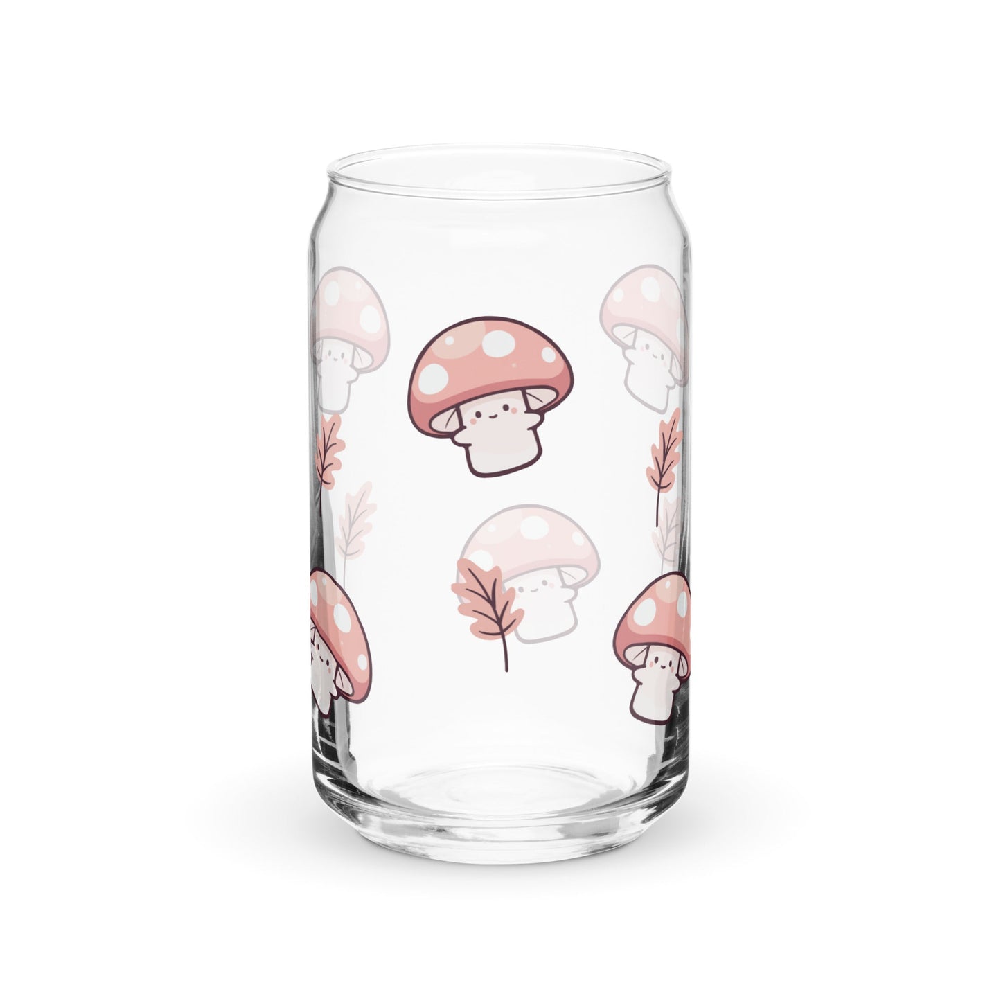 Cute Mushrooms 16 oz. Glass Cup - Merry May
