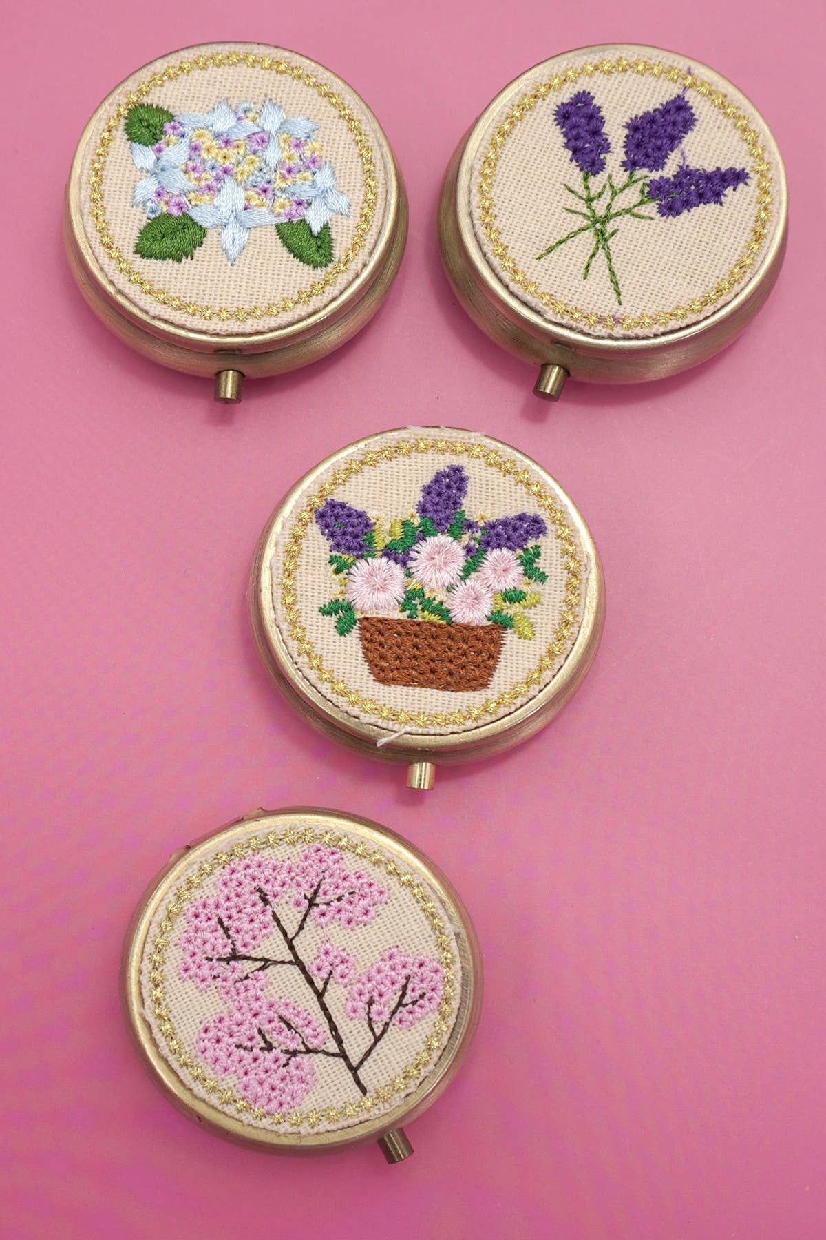 Embroidered Jewelry Mini Case - Merry May