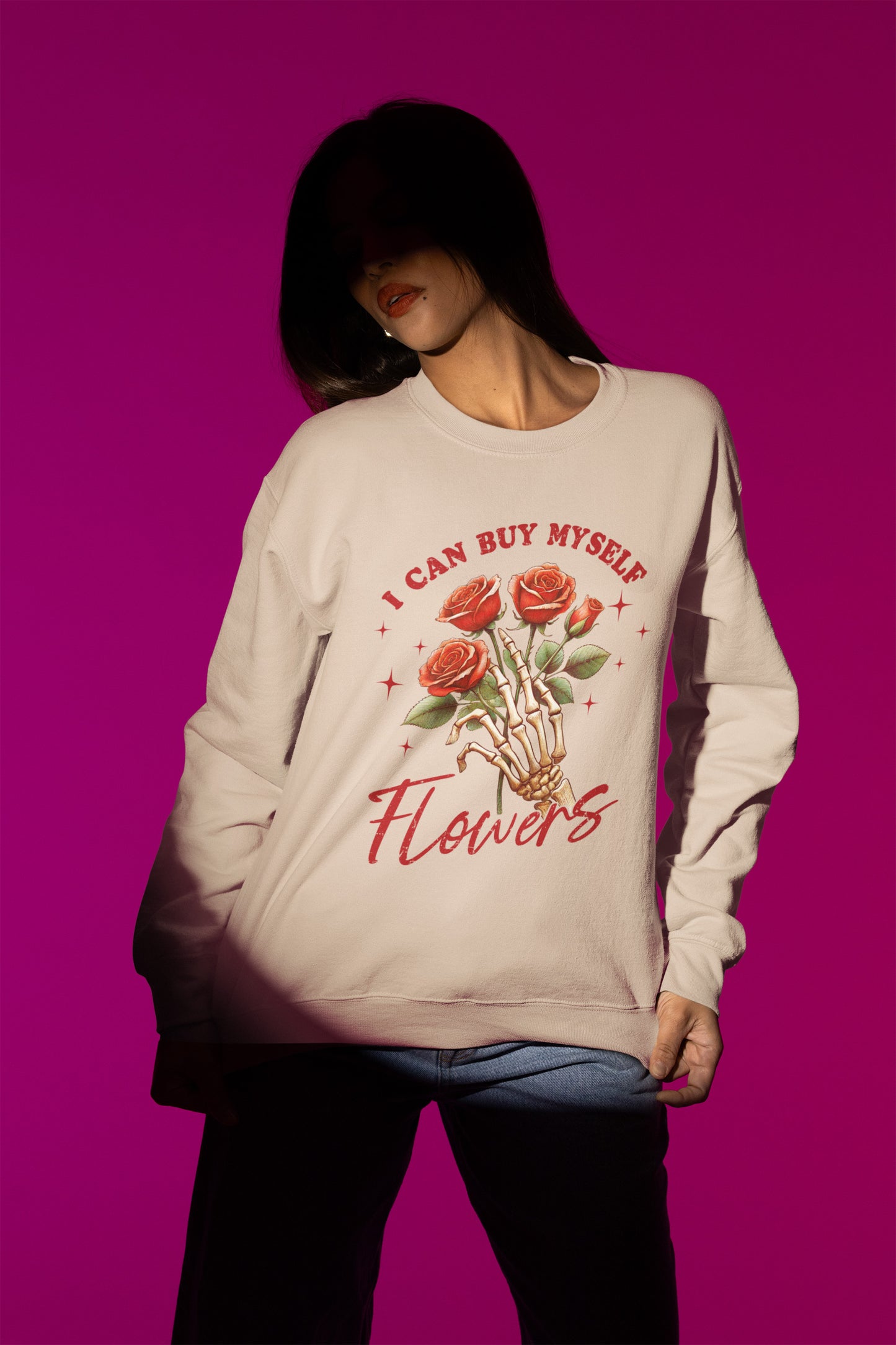 I Can Buy Myself Flowers Crewneck Sweatshirt