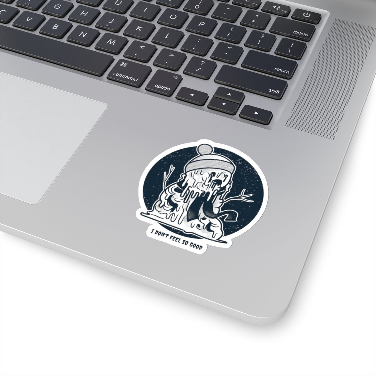 Melting Snowman Vinyl Sticker, 2.8" x 3" - Merry May