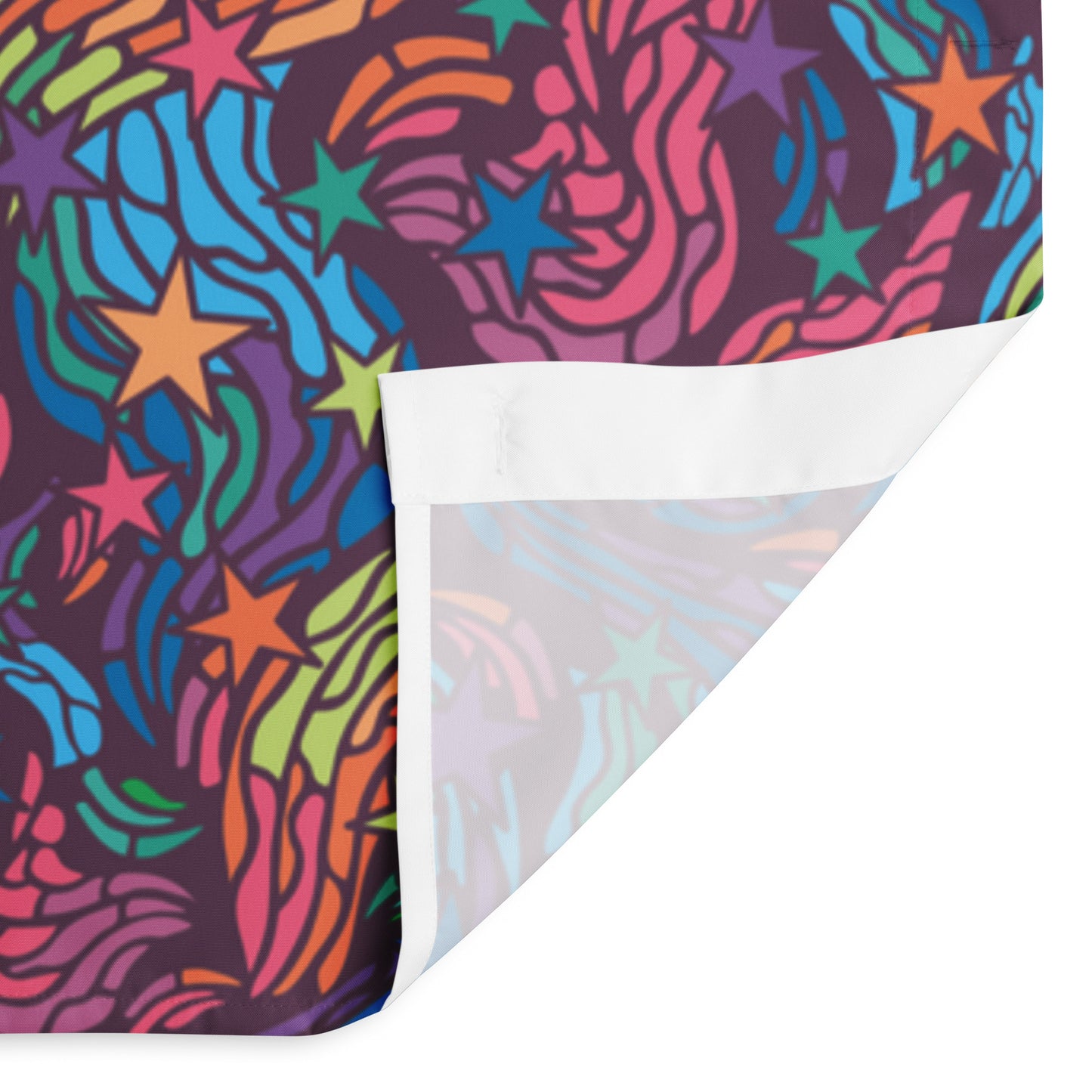 Rainbow Starry Night Shower Curtain