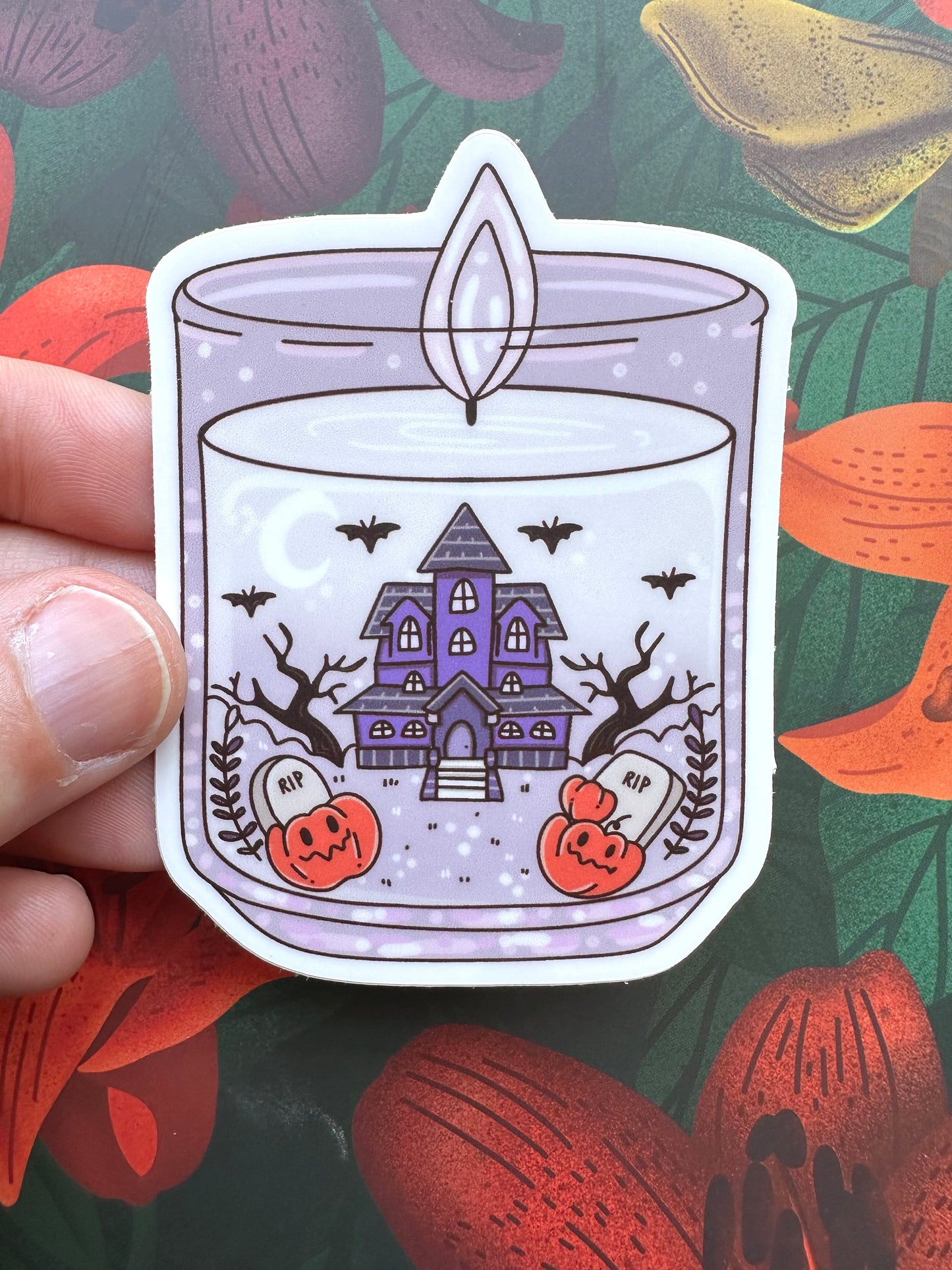 Smells Like Halloween Vinyl Sticker, 2.2” x 3.0” - Merry May
