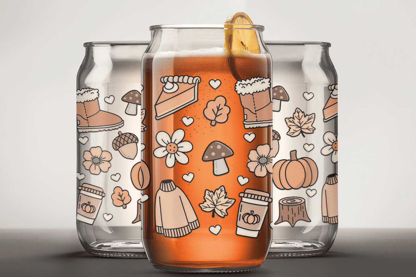 Sweater Weather 16oz. Glass Cup - Merry May