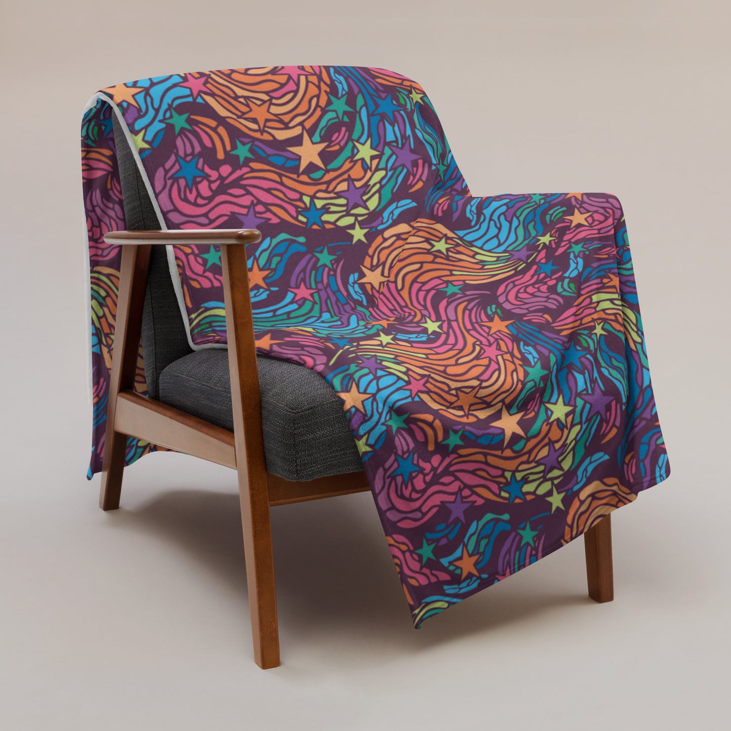 Rainbow Starry Night Blanket