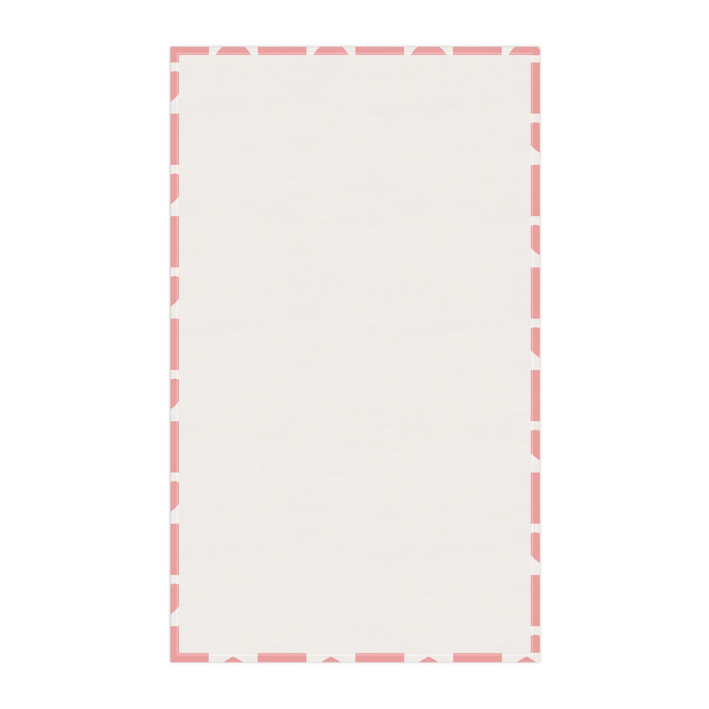 Pink Heart Grid Tea Towel, 18" x 30"