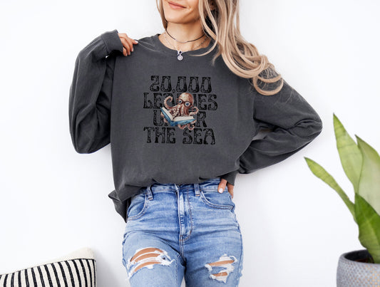 20,000 Leagues Long - Sleeve T-shirt - Merry May