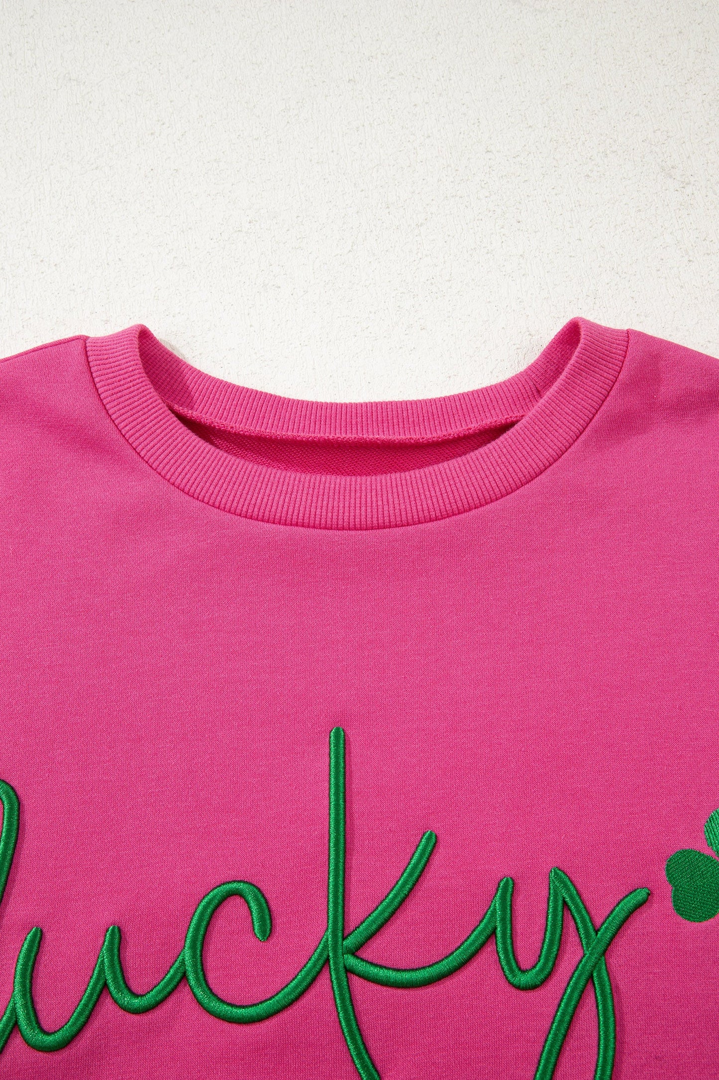 Armani Clover Embroidered Loose Pullover