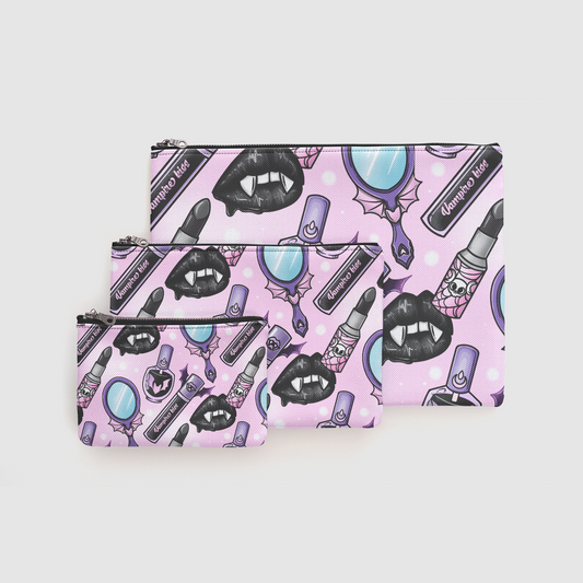 Pink Vamp Glam Zipper Pouch