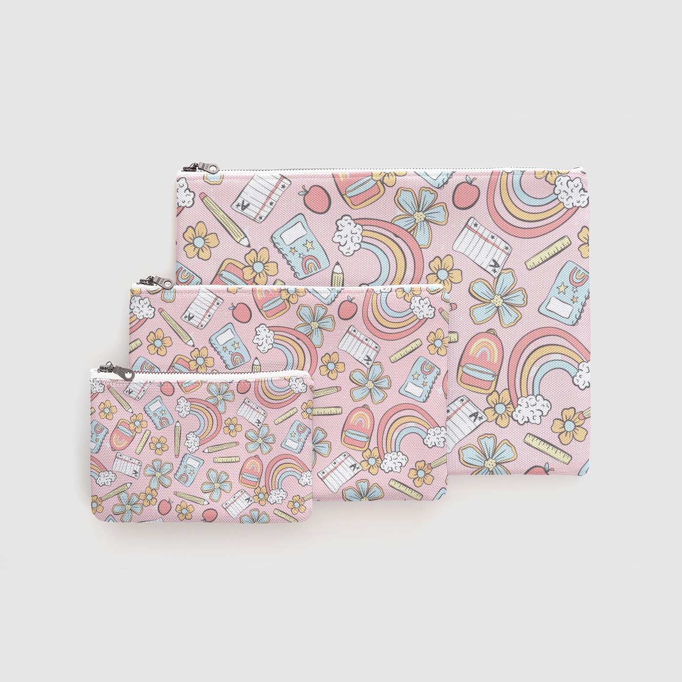 Rainbow Learning Zipper Pouch