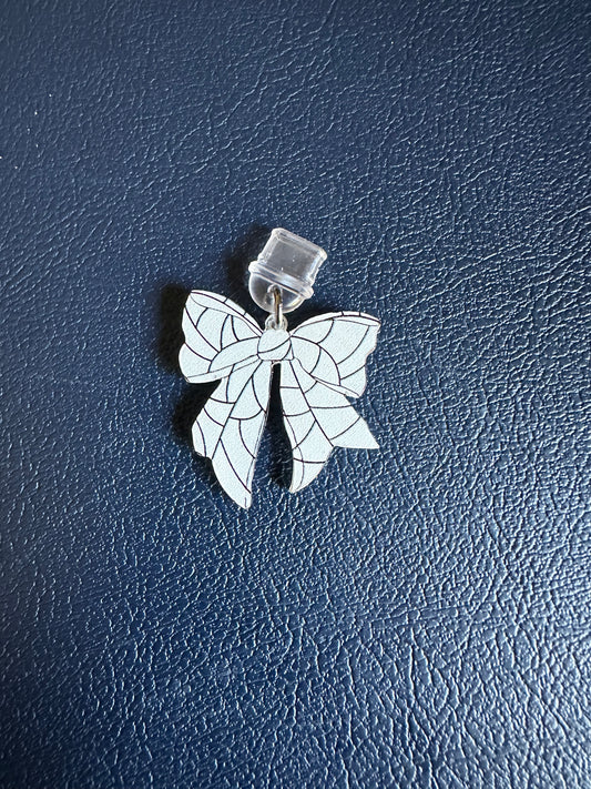 Coquette Sports Bow Device Charm