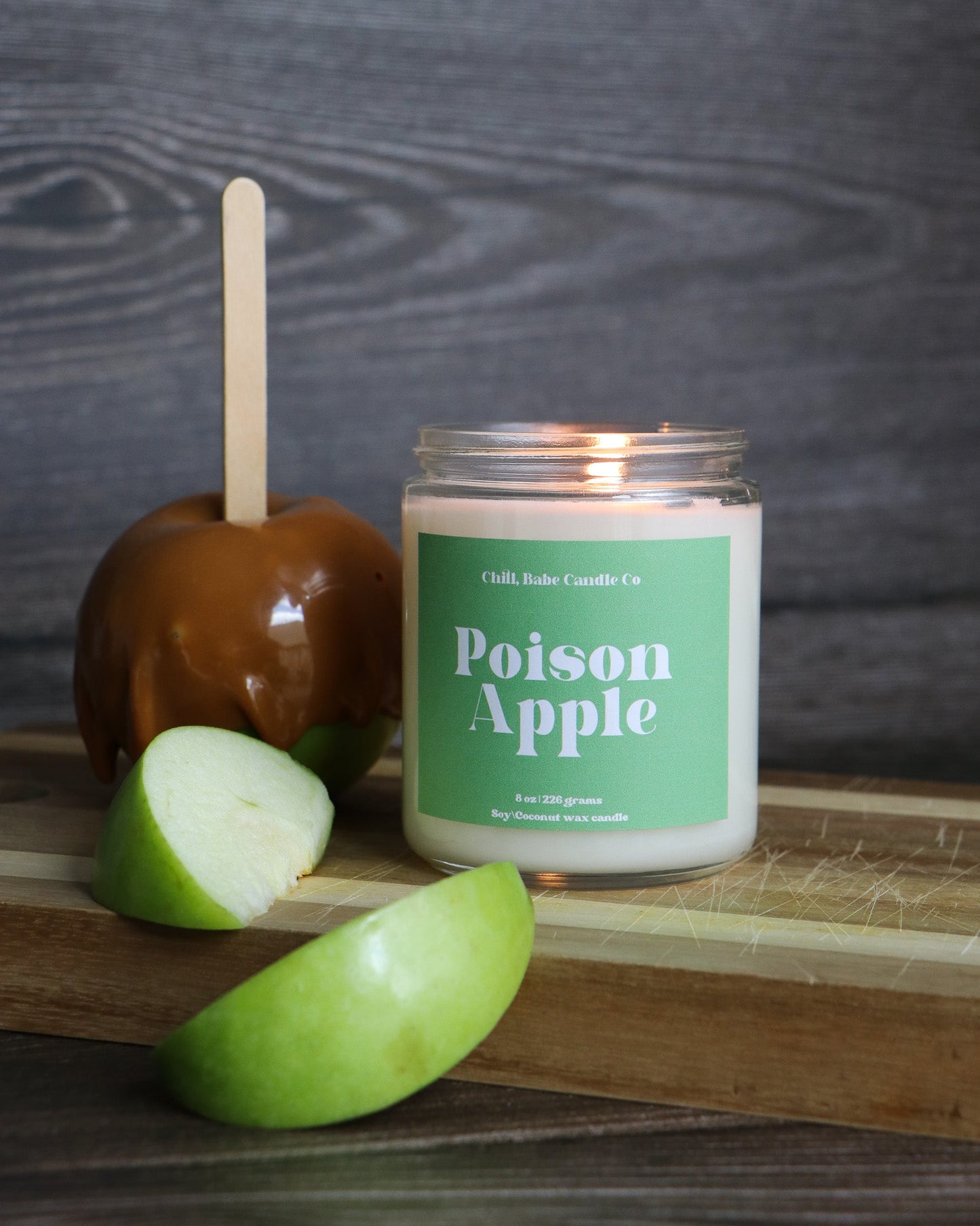Poison Apple Candle Frosted Candle