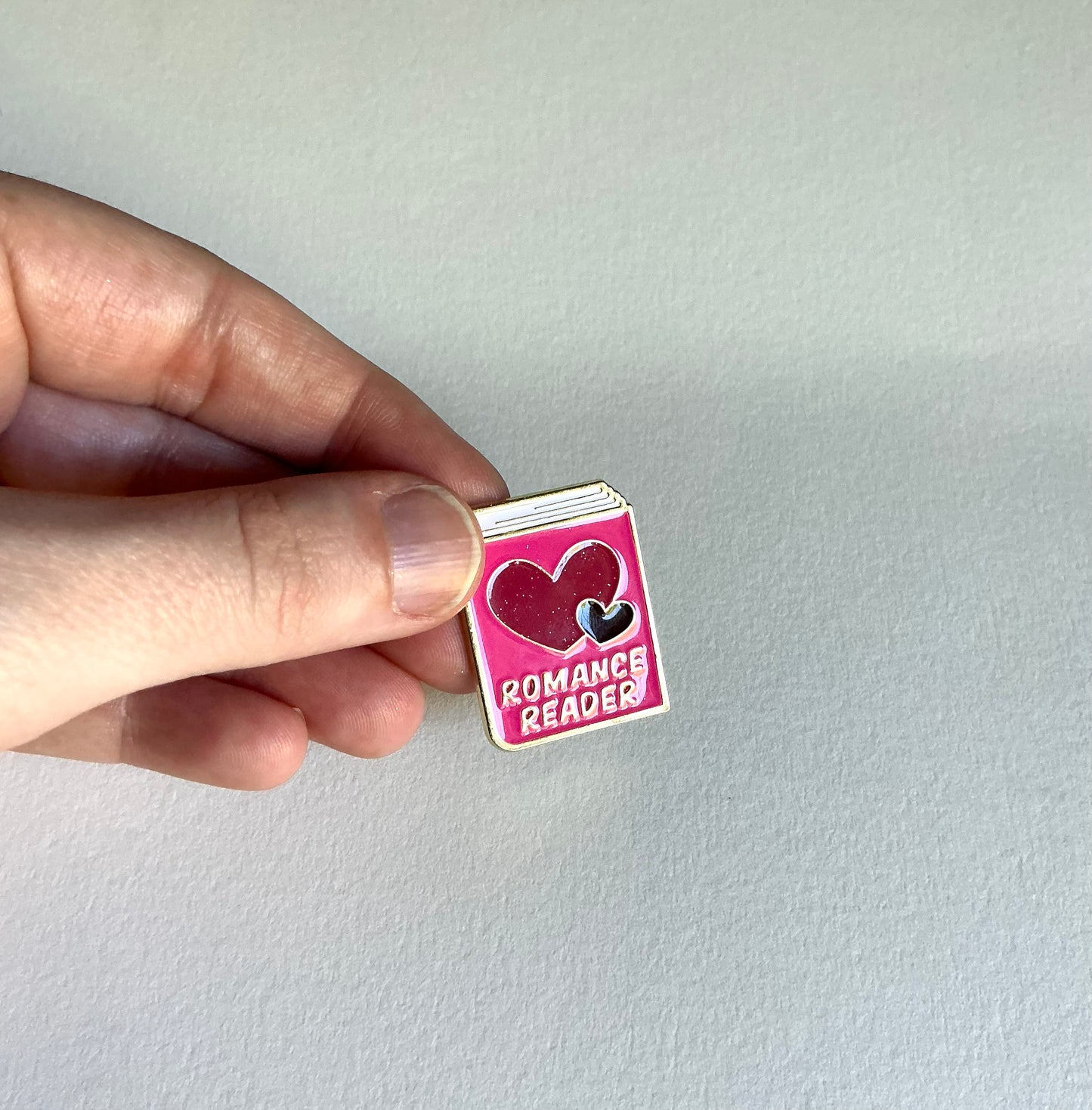 Romance Reader Enamel Pin