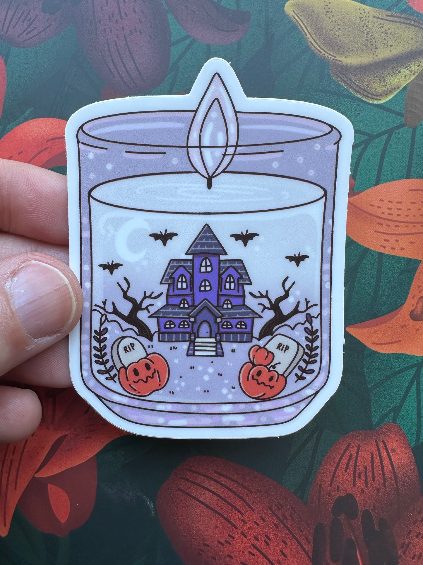 Smells Like Halloween Vinyl Sticker, 2.2” x 3.0”