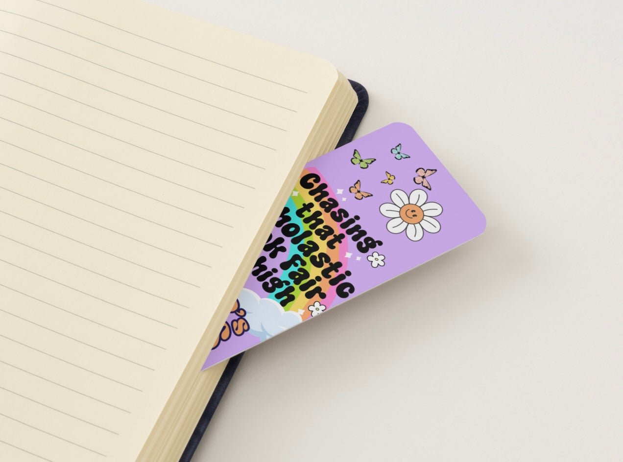 90’s Vibes Glossy Double - Sided Bookmark, 2” x 6” - Merry May