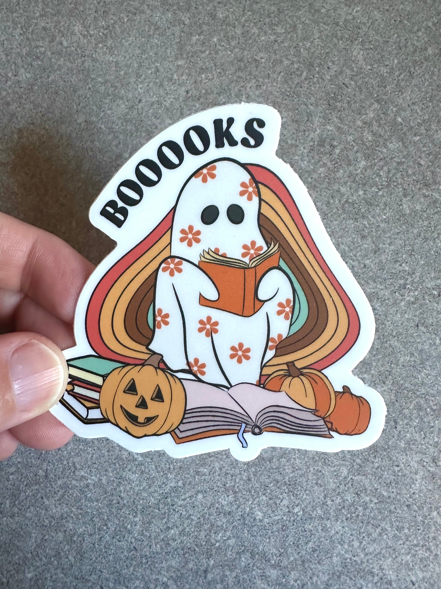 Reading Ghost Vinyl Sticker, 3" x 3"