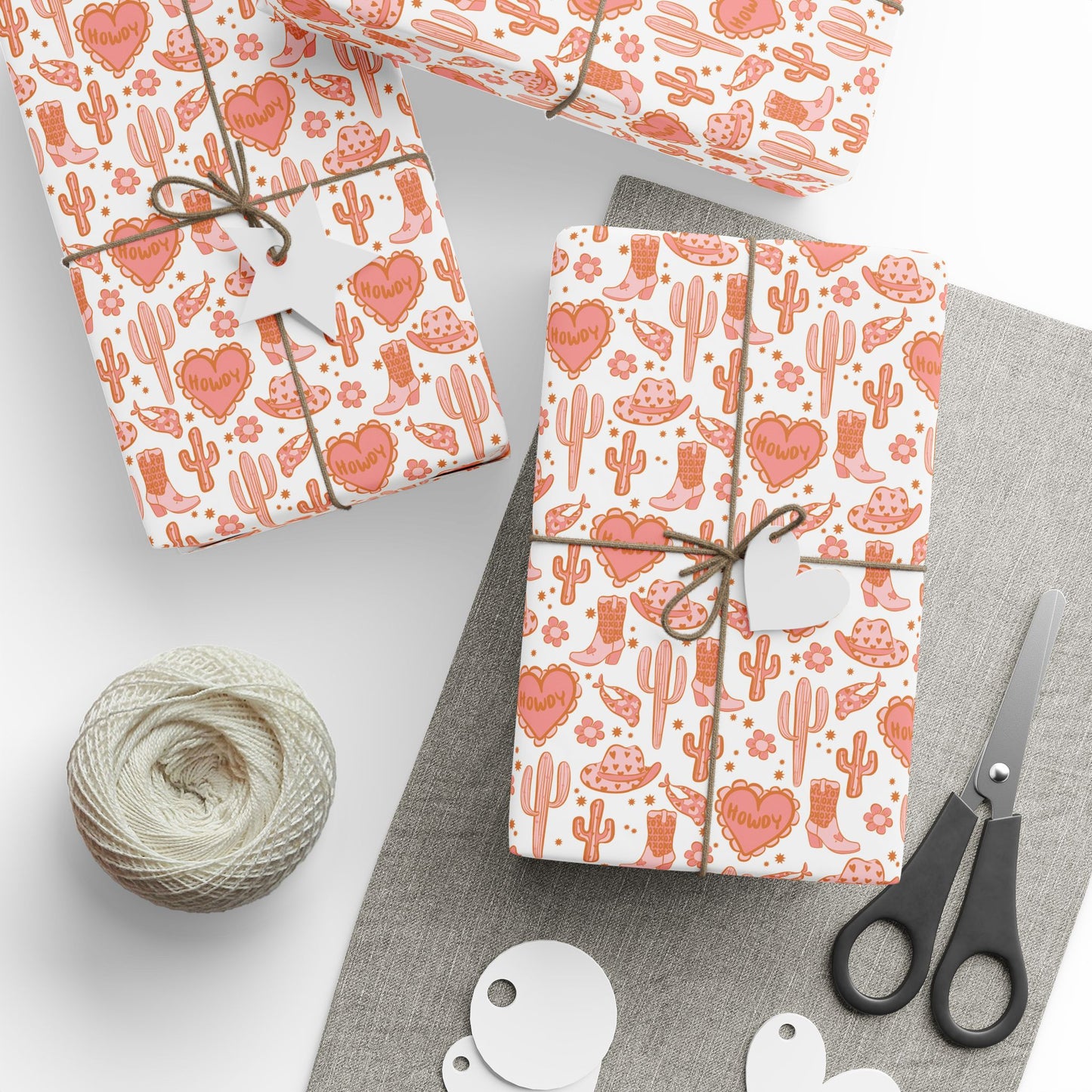 Cowgirl Valentine Matte Wrapping Paper Roll