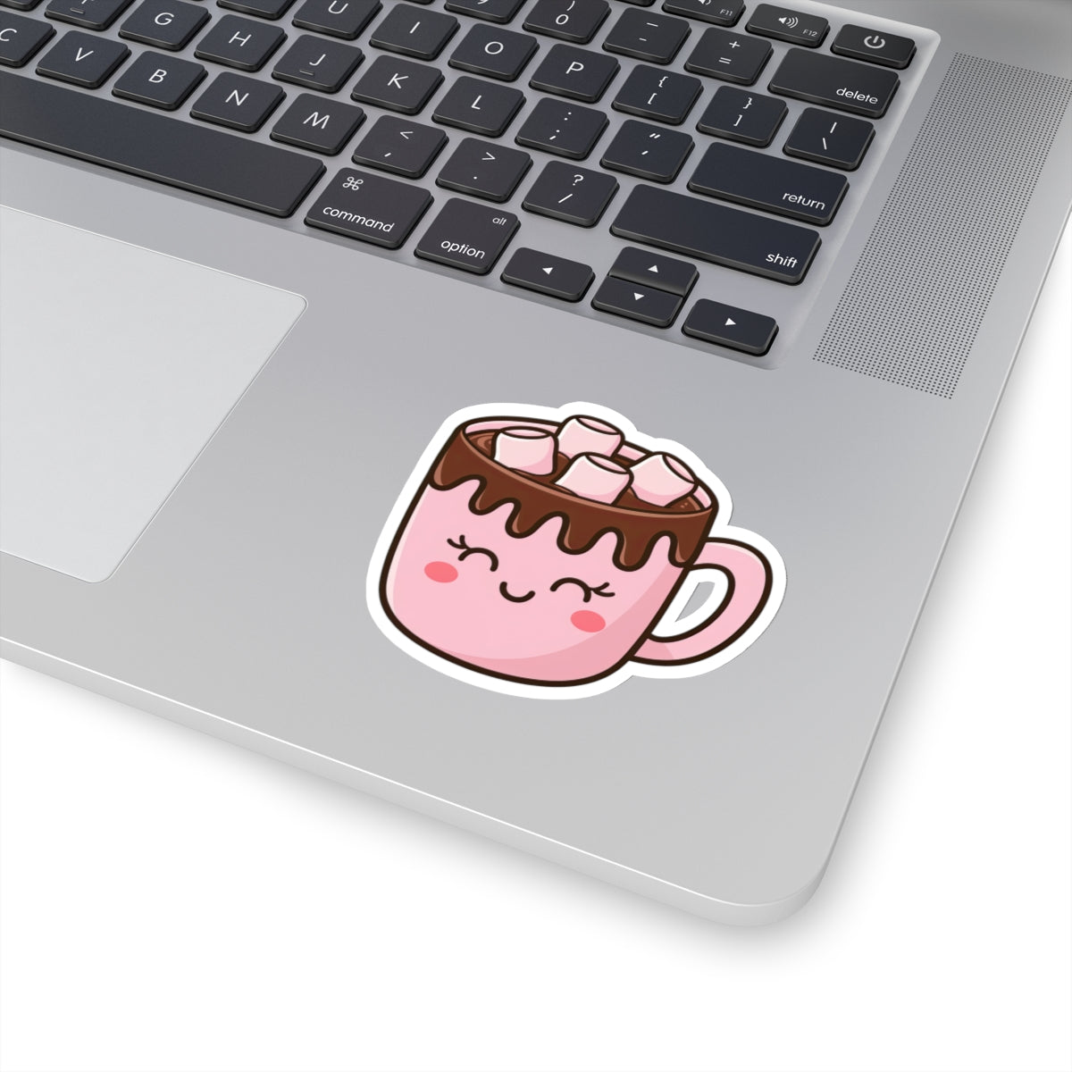 Cute Hot Cocoa Vinyl Sticker, 3x2.8"