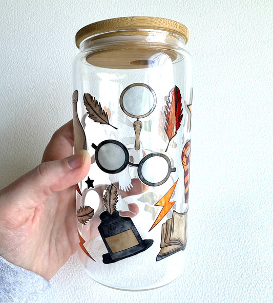 Wizardly Things 16 oz. Glass Cup