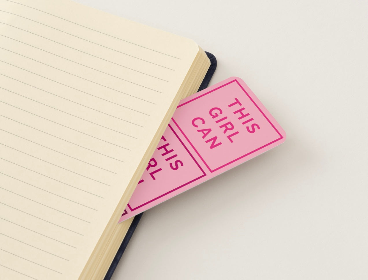 This Girl Can Glossy Double-Sided Bookmark, 2” x 6”