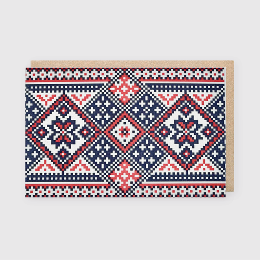 Nordic Pattern Greeting Card
