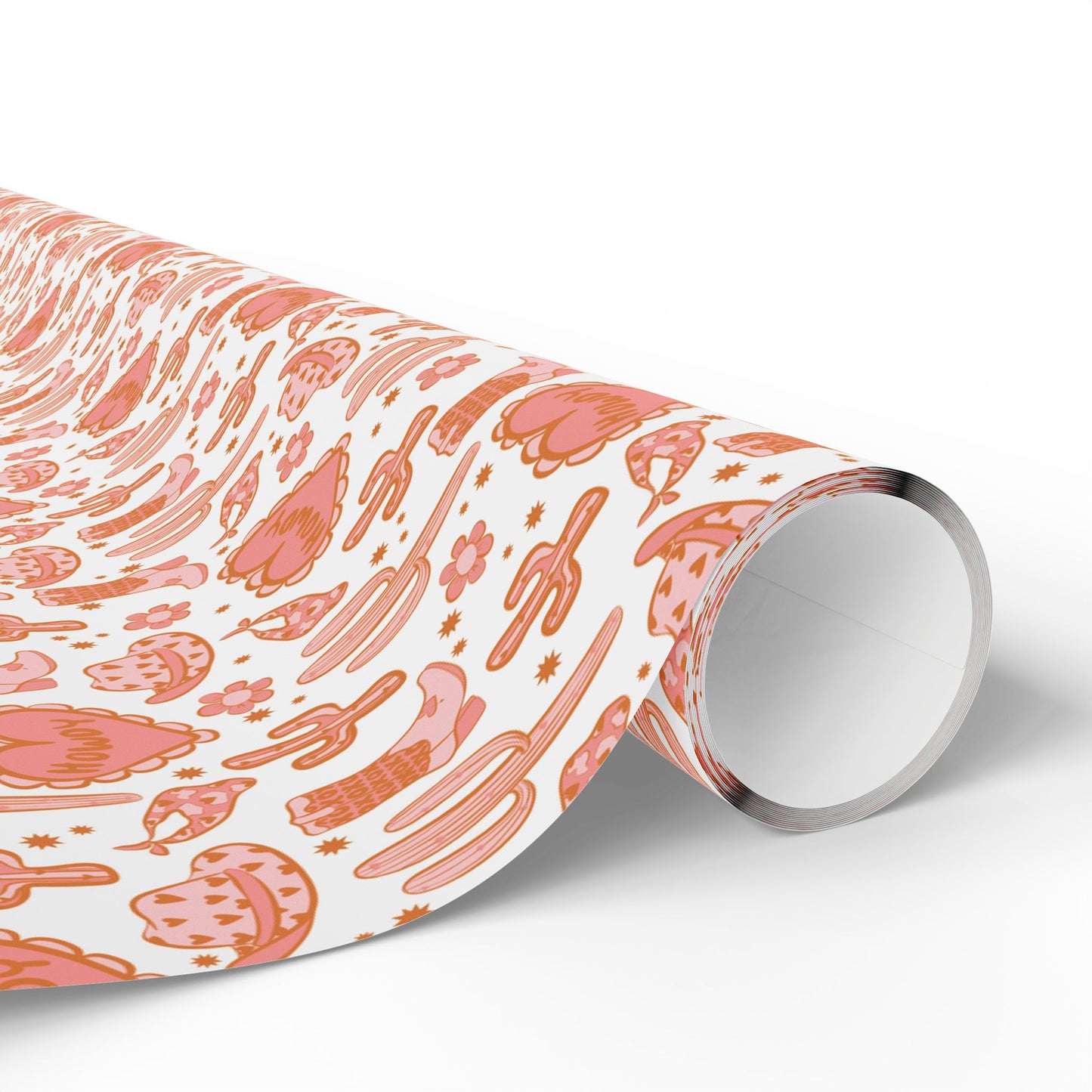 Cowgirl Valentine Matte Wrapping Paper Roll