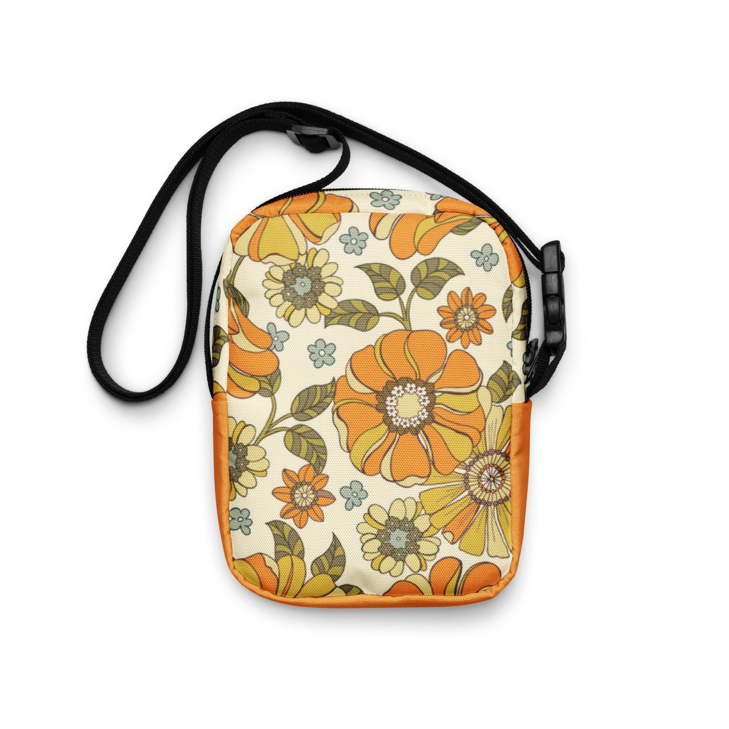 Retro Floral Crossbody Bag