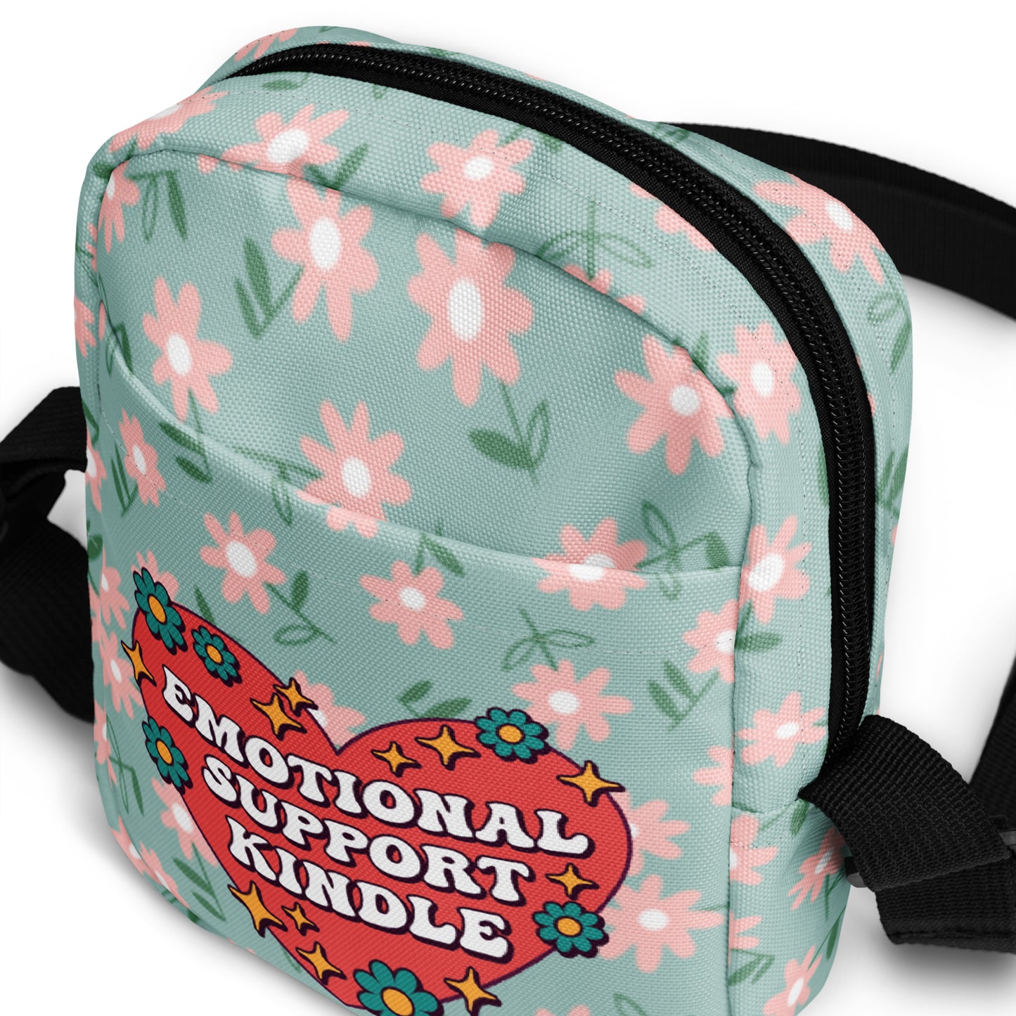 Emotional Support Kindle Crossbody Bag