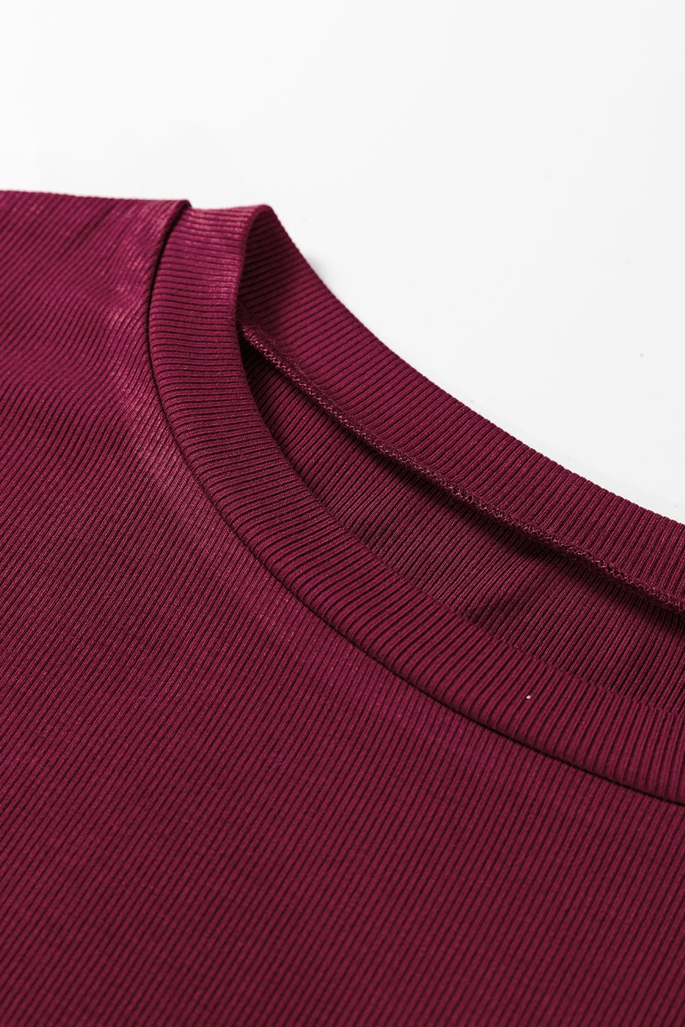 Bellamy Ribbed Body Patchwork Long Sleeve Top - Merry May