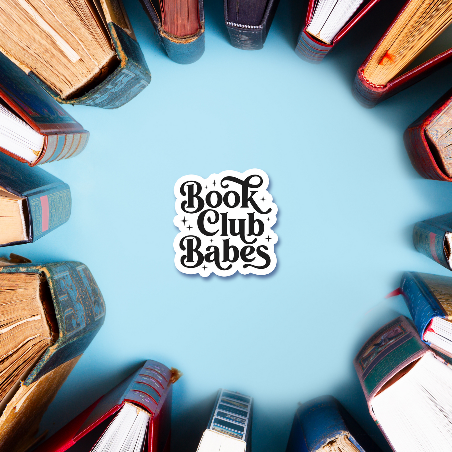 Book Club Babes Vinyl Sticker, 2.9" x 3.0"