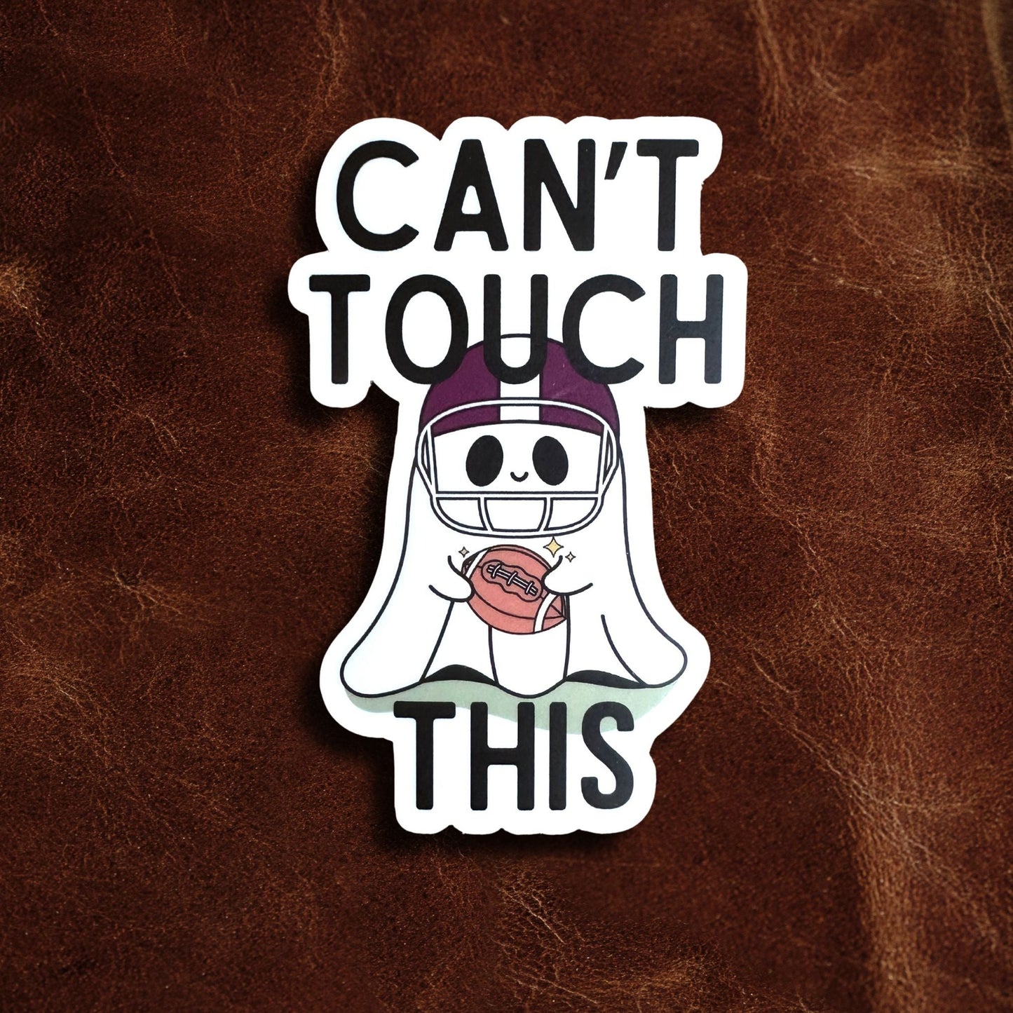 Can’t Touch This Vinyl Sticker, 1.9” x 3.0” - Merry May
