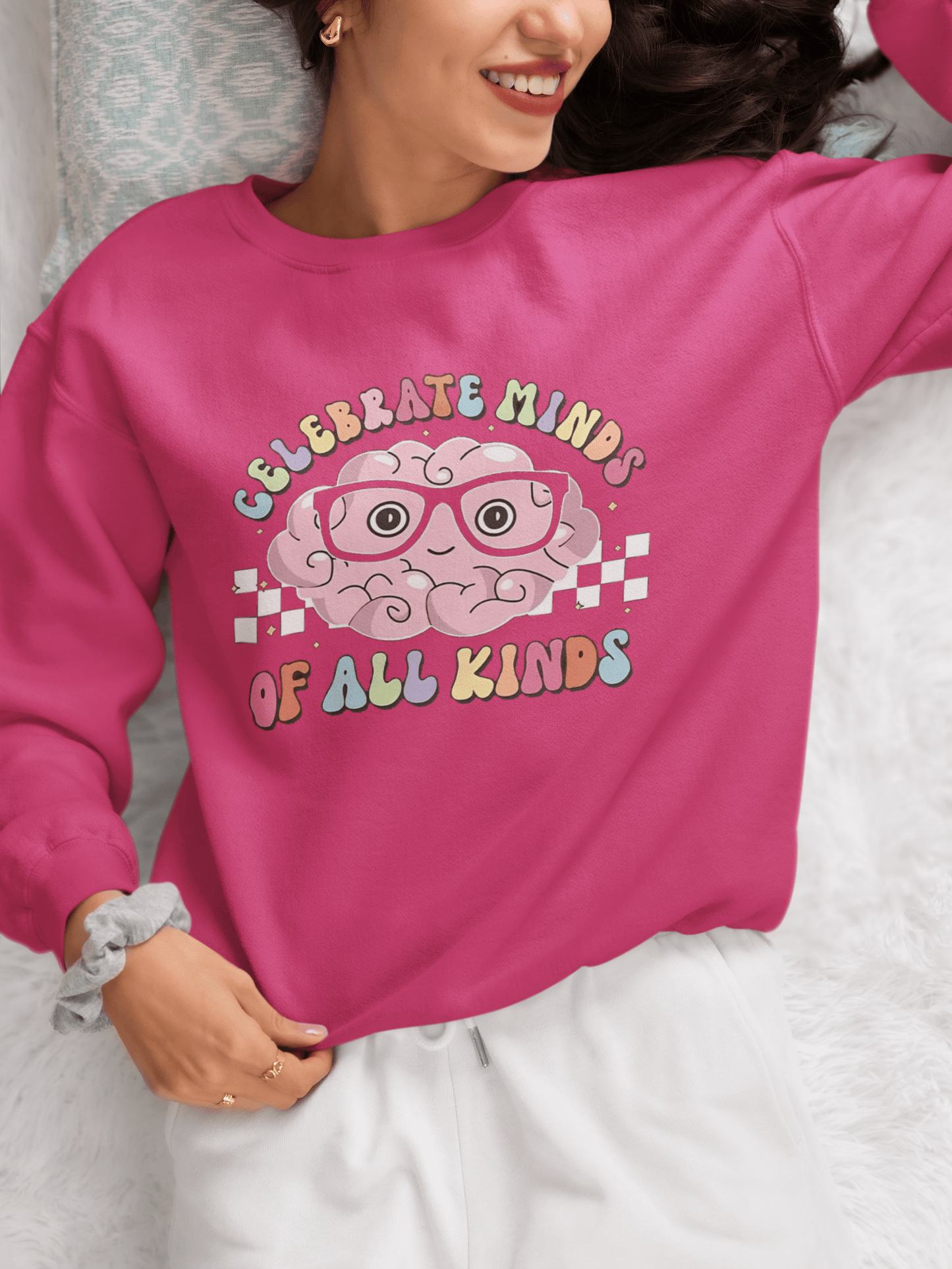 Celebrate Minds of All Kinds Sweatshirt - Merry May