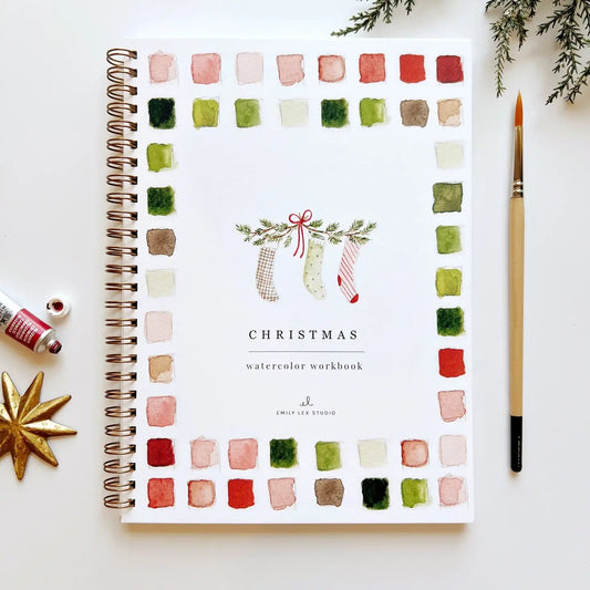 Christmas Watercolor Workbook - Merry May