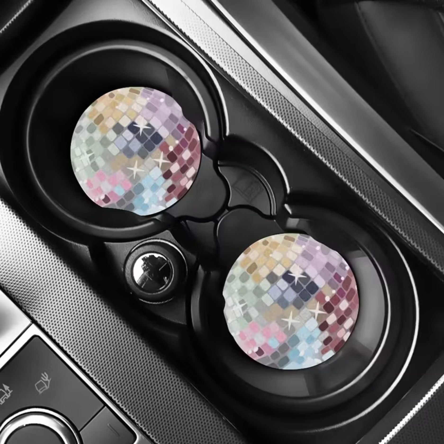 Dance All Night Disco Ball Car Coasters - Merry May