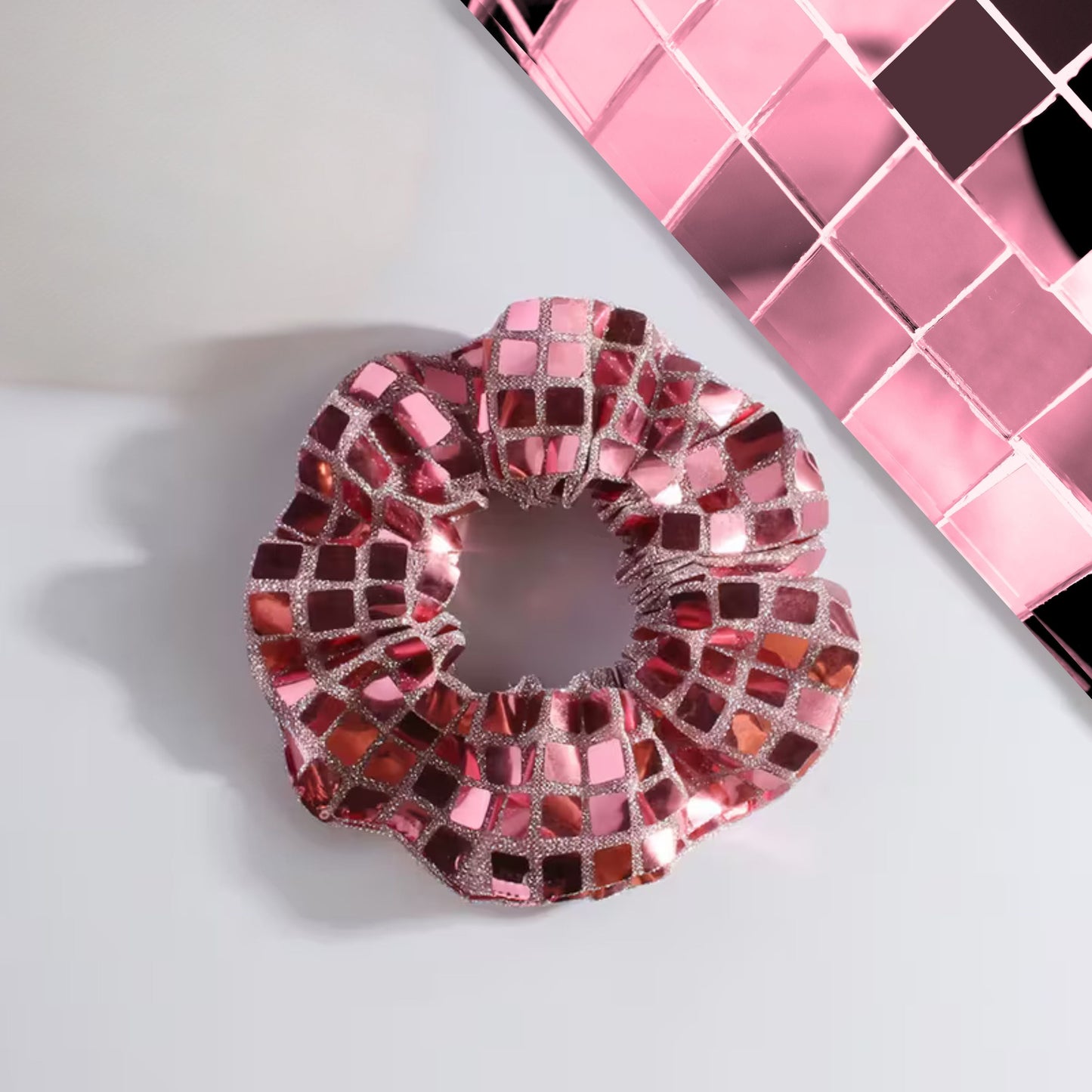 Disco Ball Accent Scrunchie - Merry May