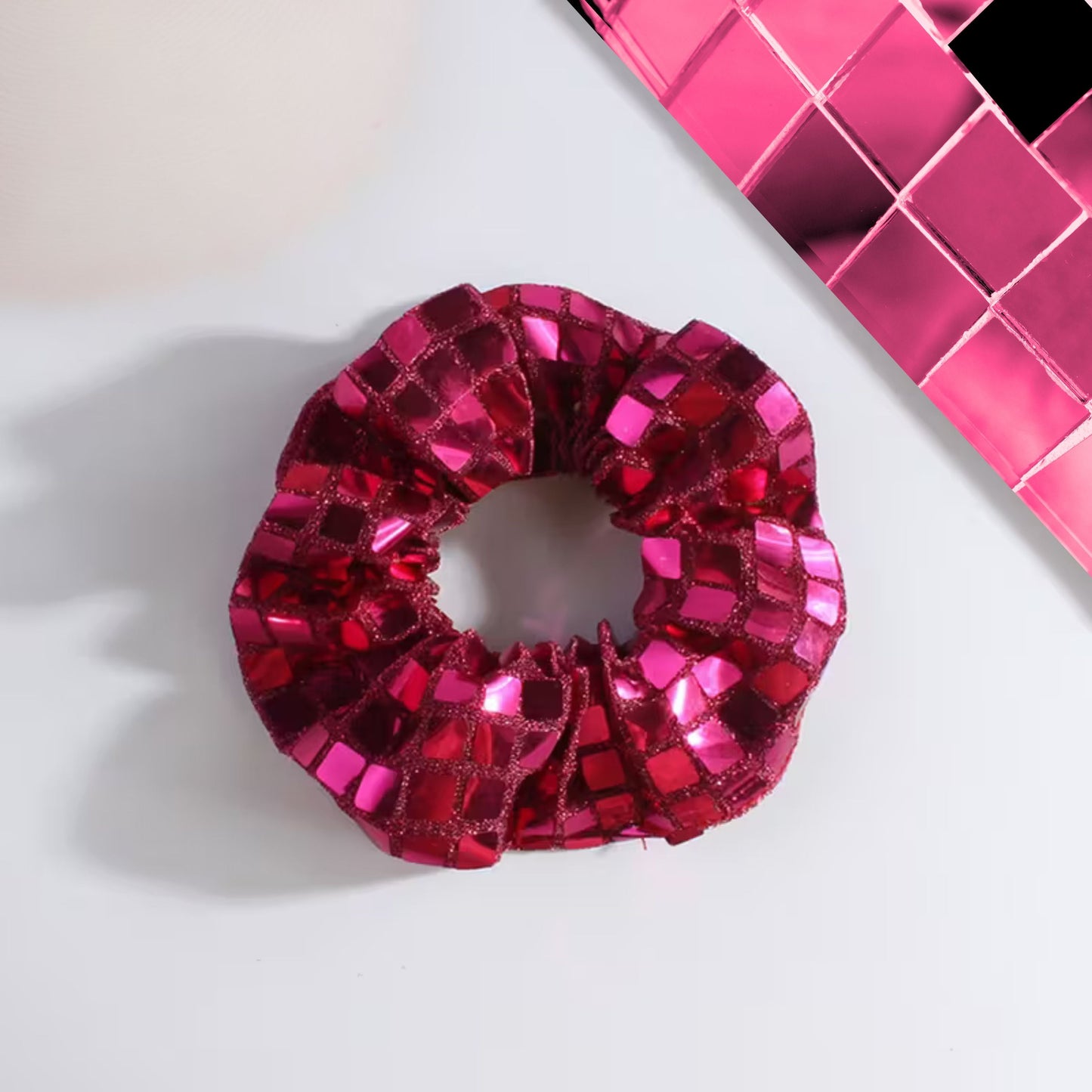 Disco Ball Accent Scrunchie - Merry May