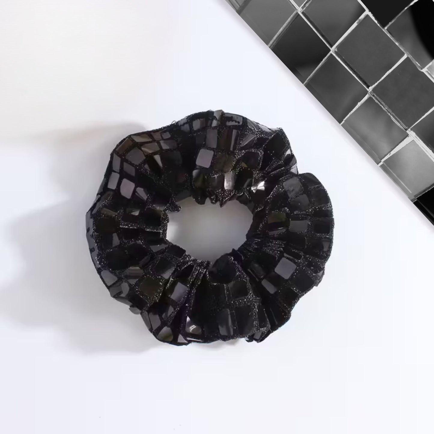 Disco Ball Accent Scrunchie - Merry May