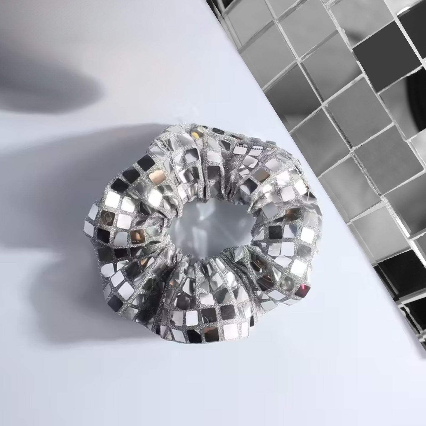 Disco Ball Accent Scrunchie - Merry May