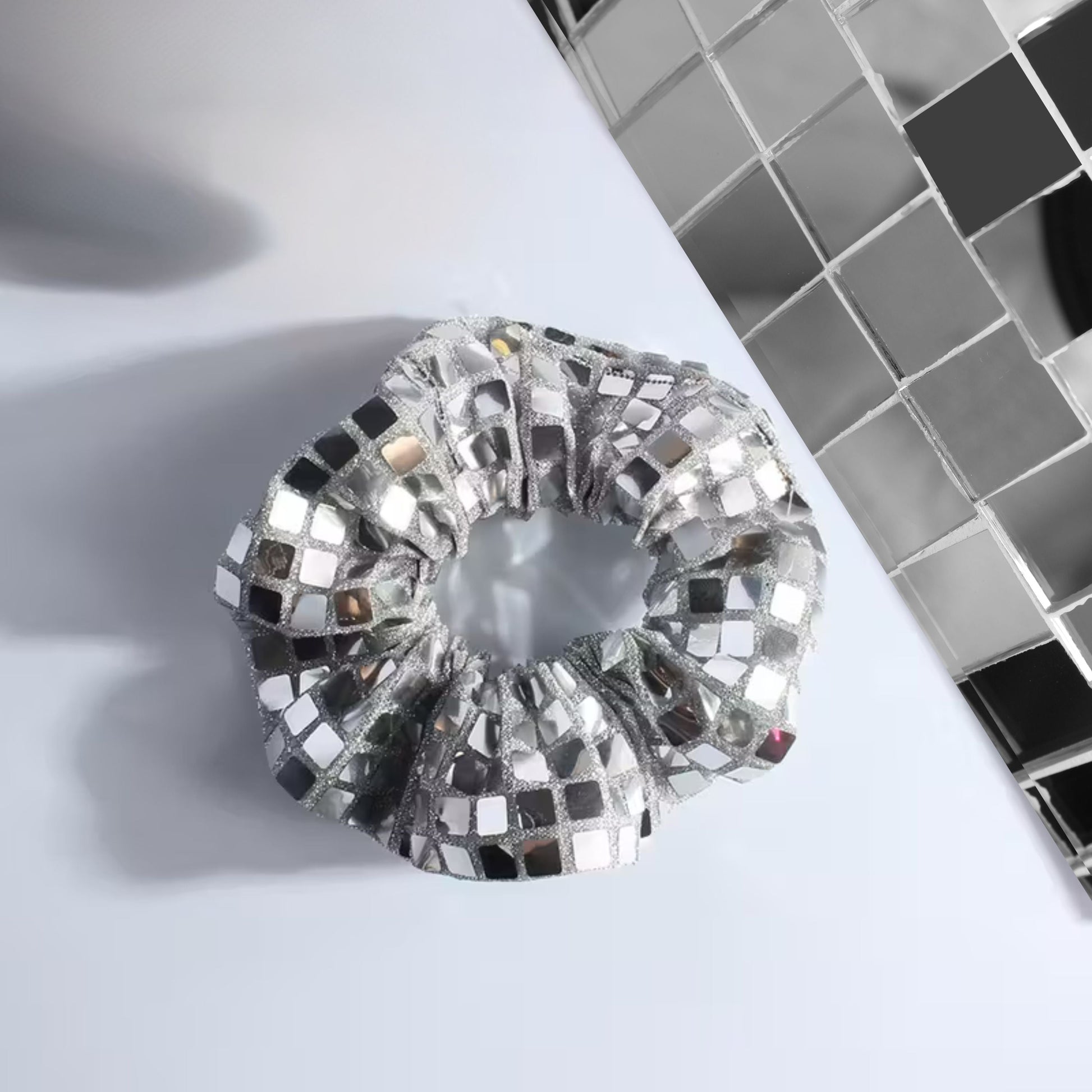 Disco Ball Accent Scrunchie - Merry May